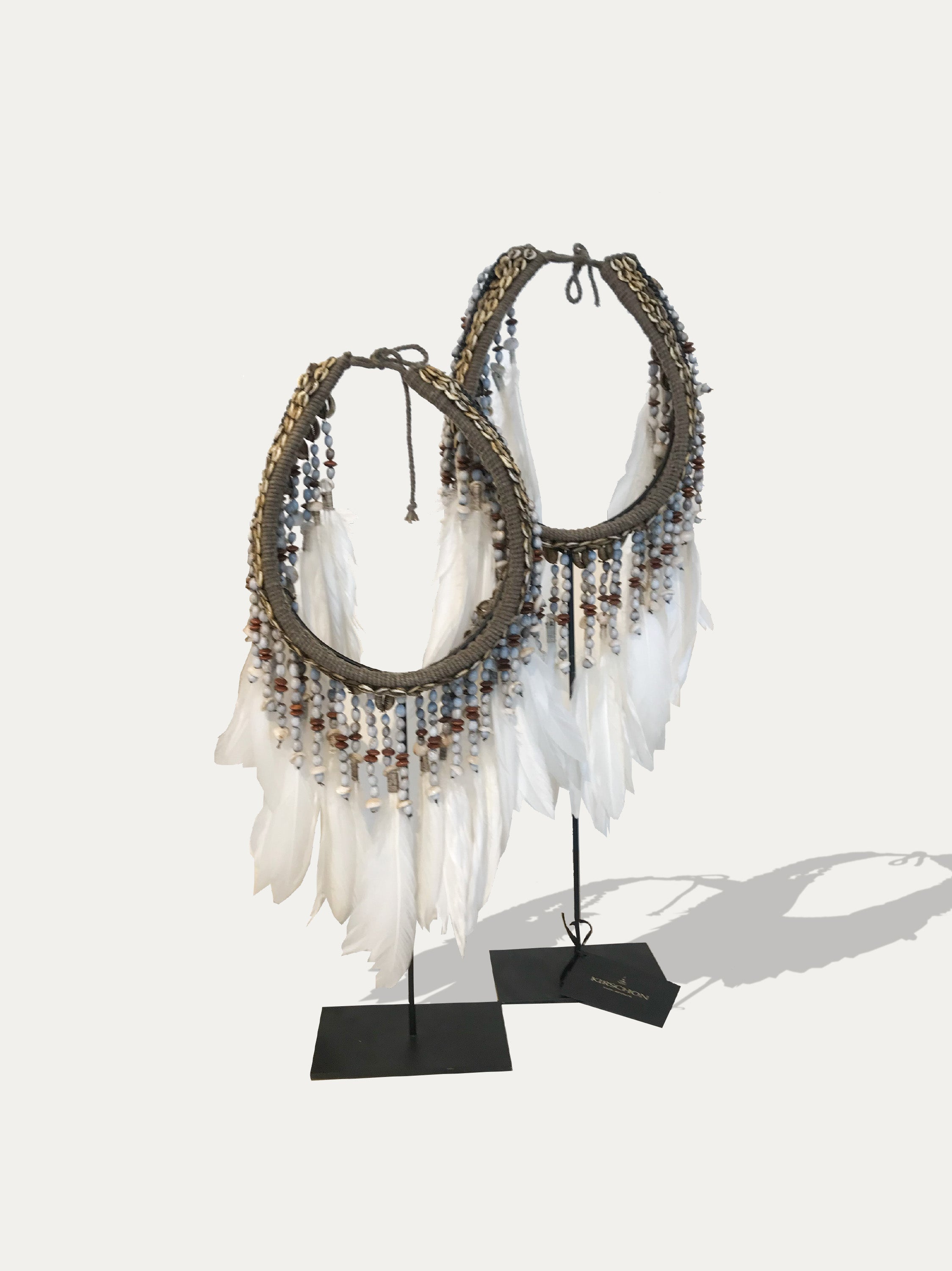 Set of 2 Feather Necklaces from Papua