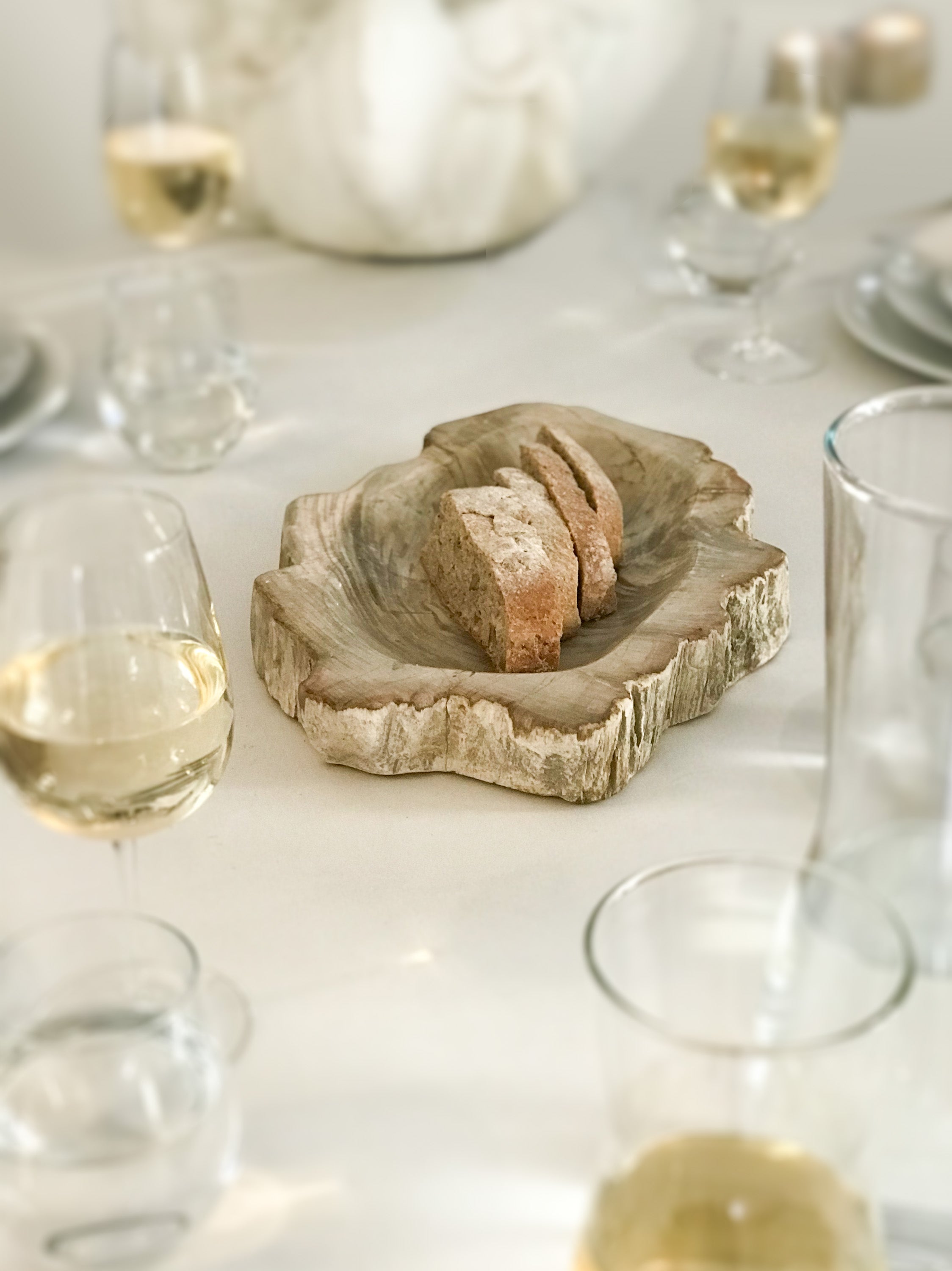 Petrified Wood Bowl from Java, millions of years old