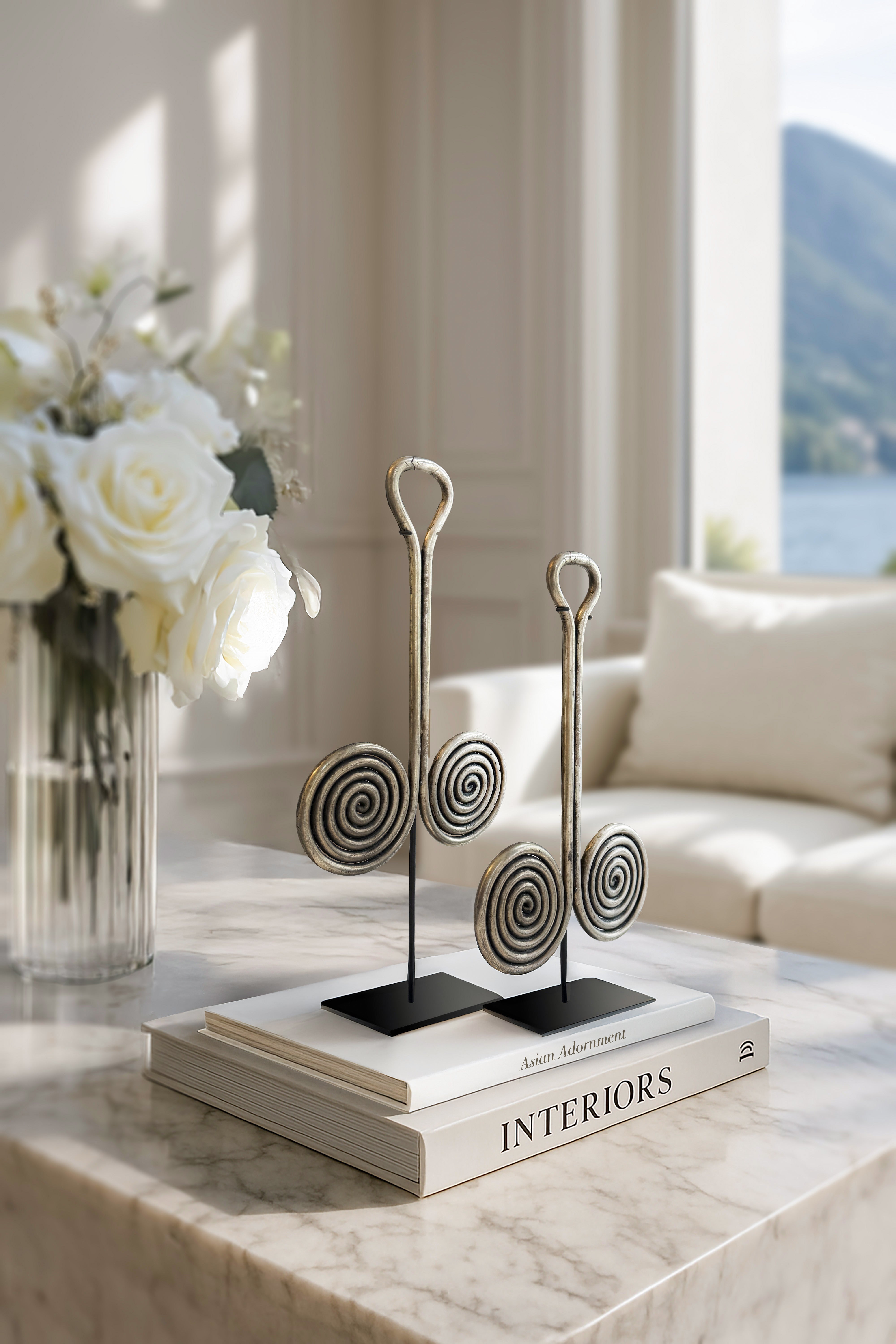 Set of 2 Padung Padung authentic earrings from Sumatra - Asian Art shipping from Lake Como - Free shipping in Europe