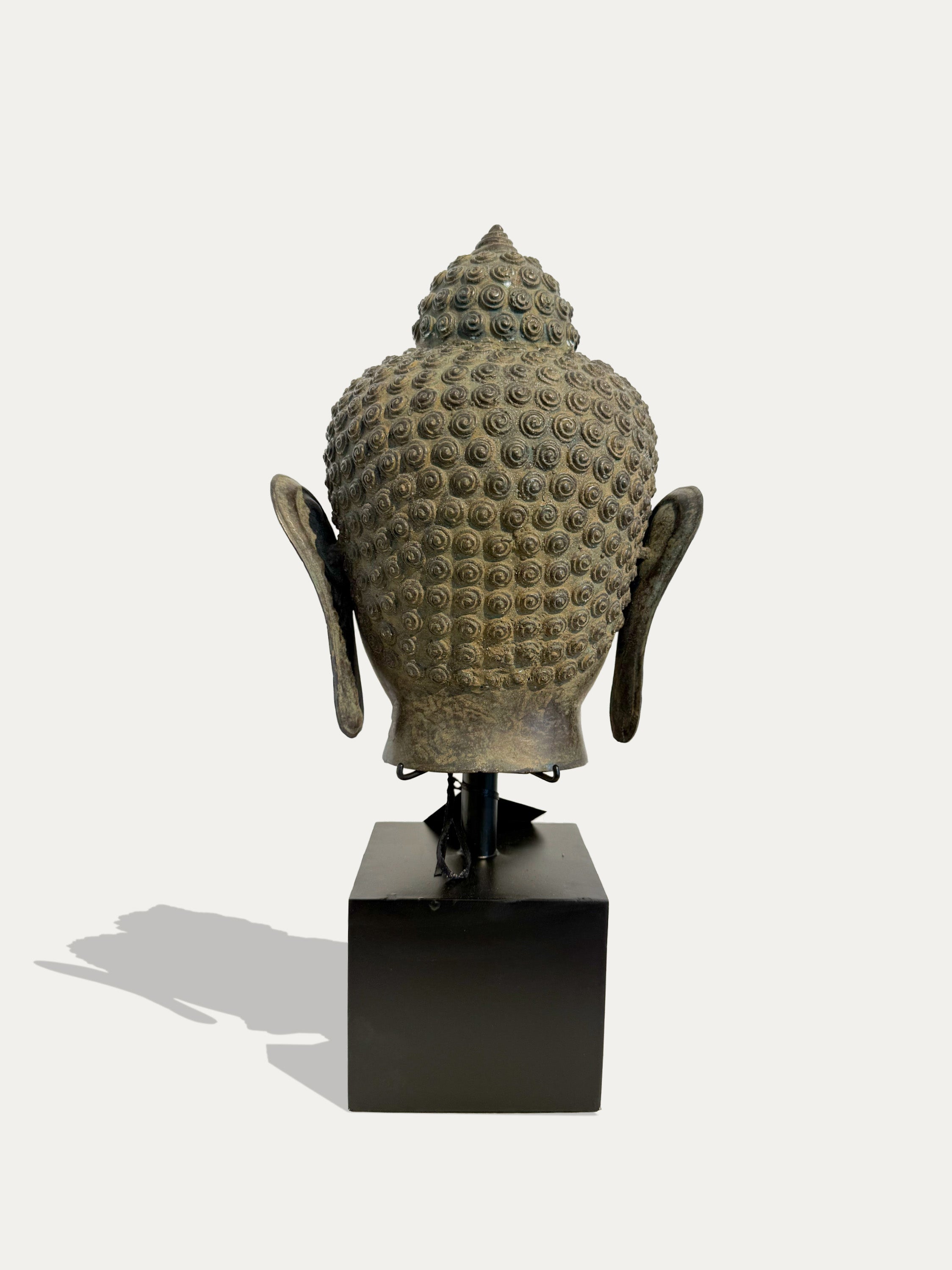 Vintage bronze Buddha head