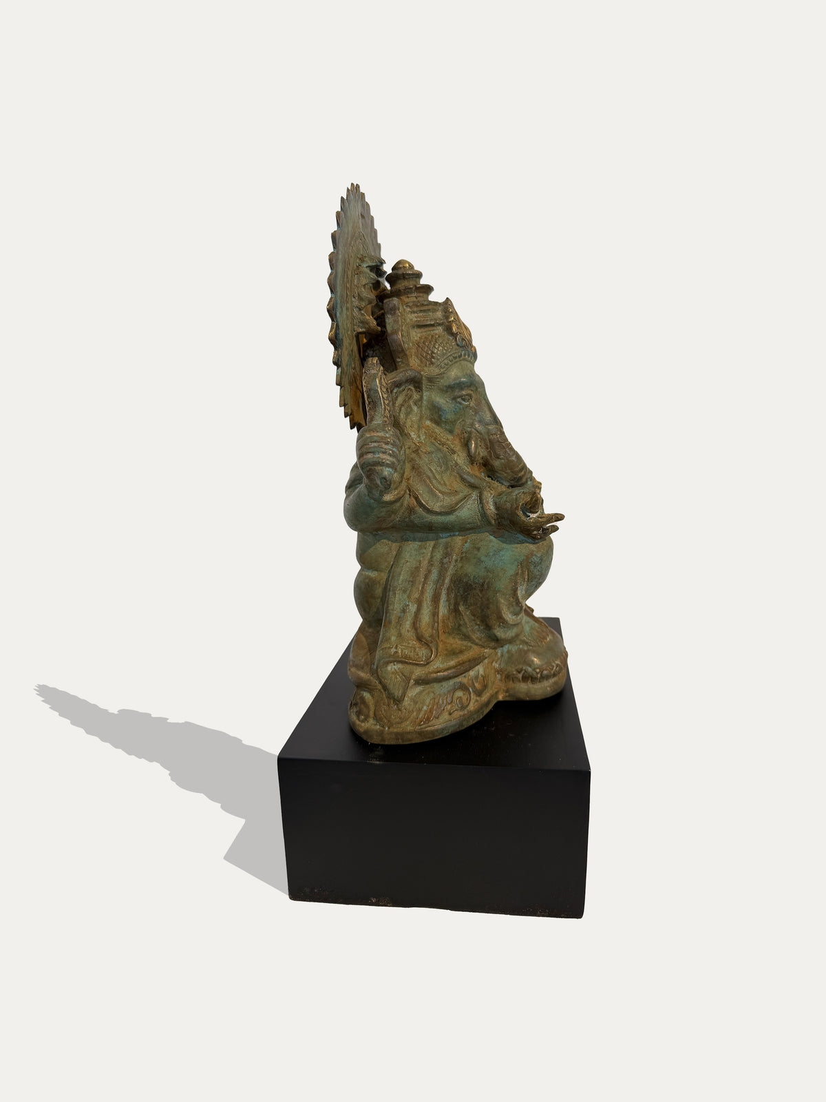 Bronze Ganesha sculpture from Java made using traditional lost-wax casting