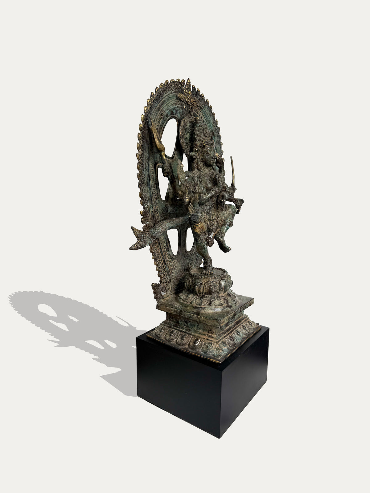 Antique bronze Shiva Nataraja cosmic dancer sculpture from Java