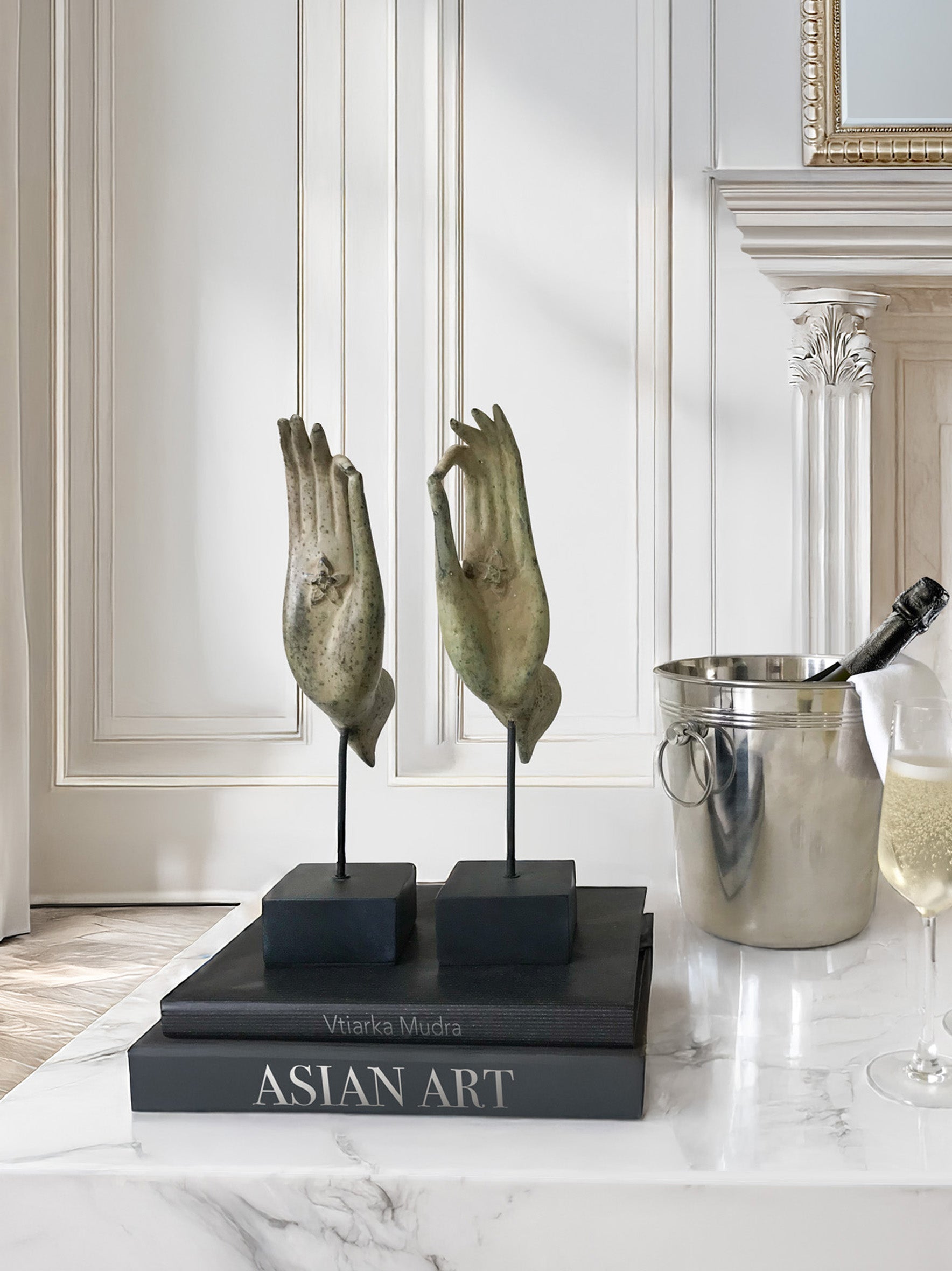 Buddha's hands from Laos, Vitarka mudra - asian Art from Kirschon