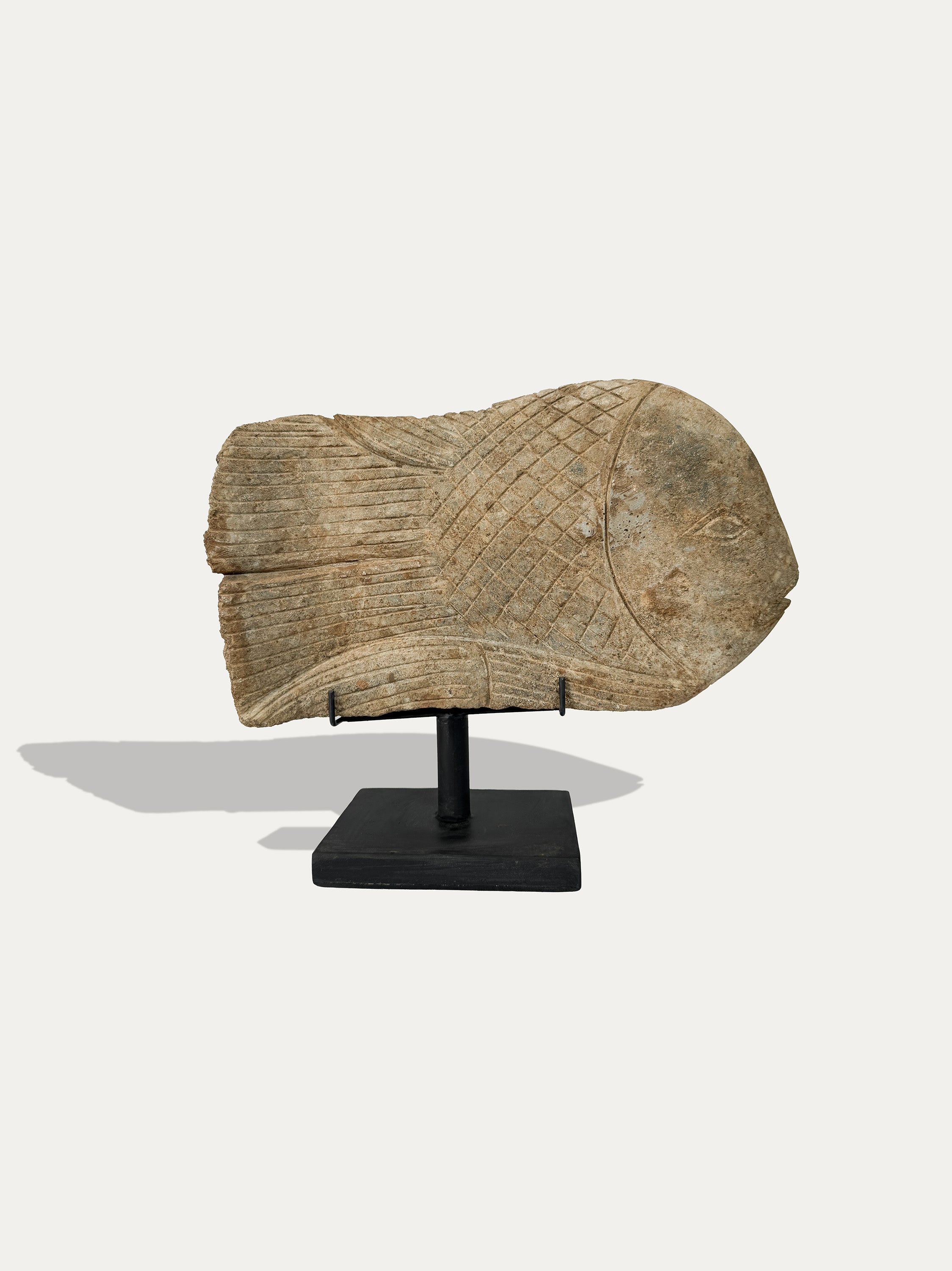 Hand Carved Ikan (Fish) Statue From Java