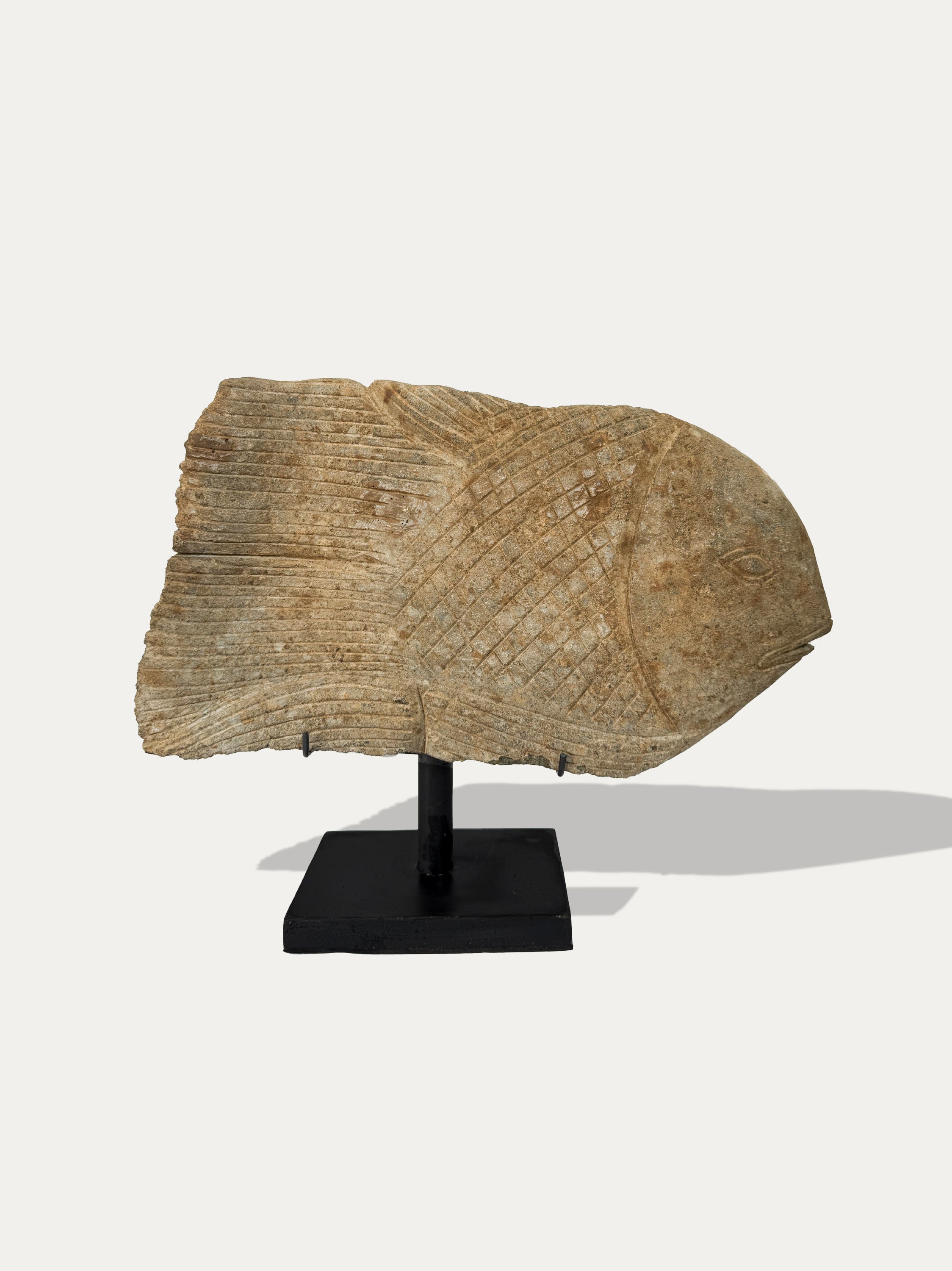 Hand Carved Ikan (Fish) Statue From Java