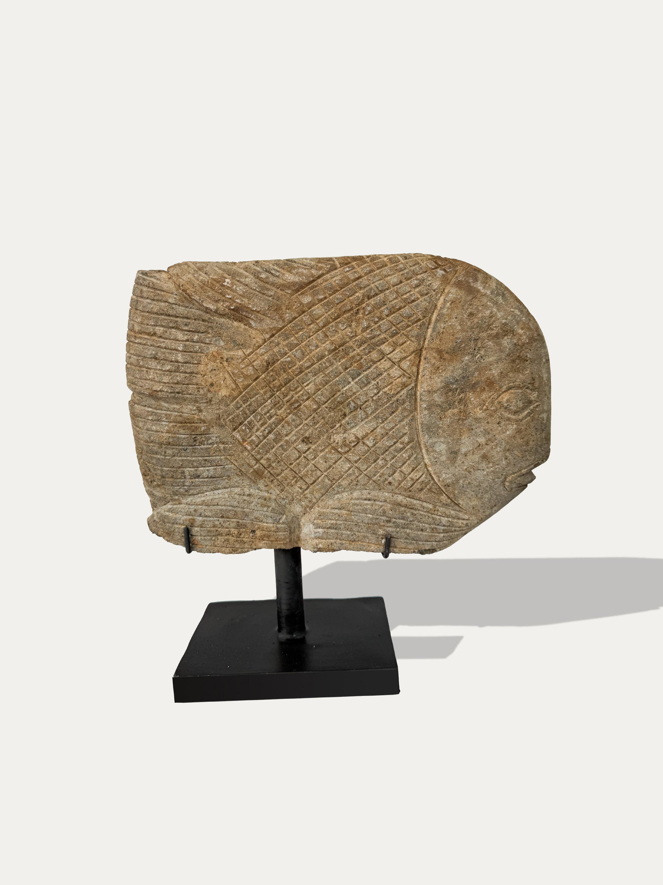 Hand Carved Ikan (Fish) Statue From Java