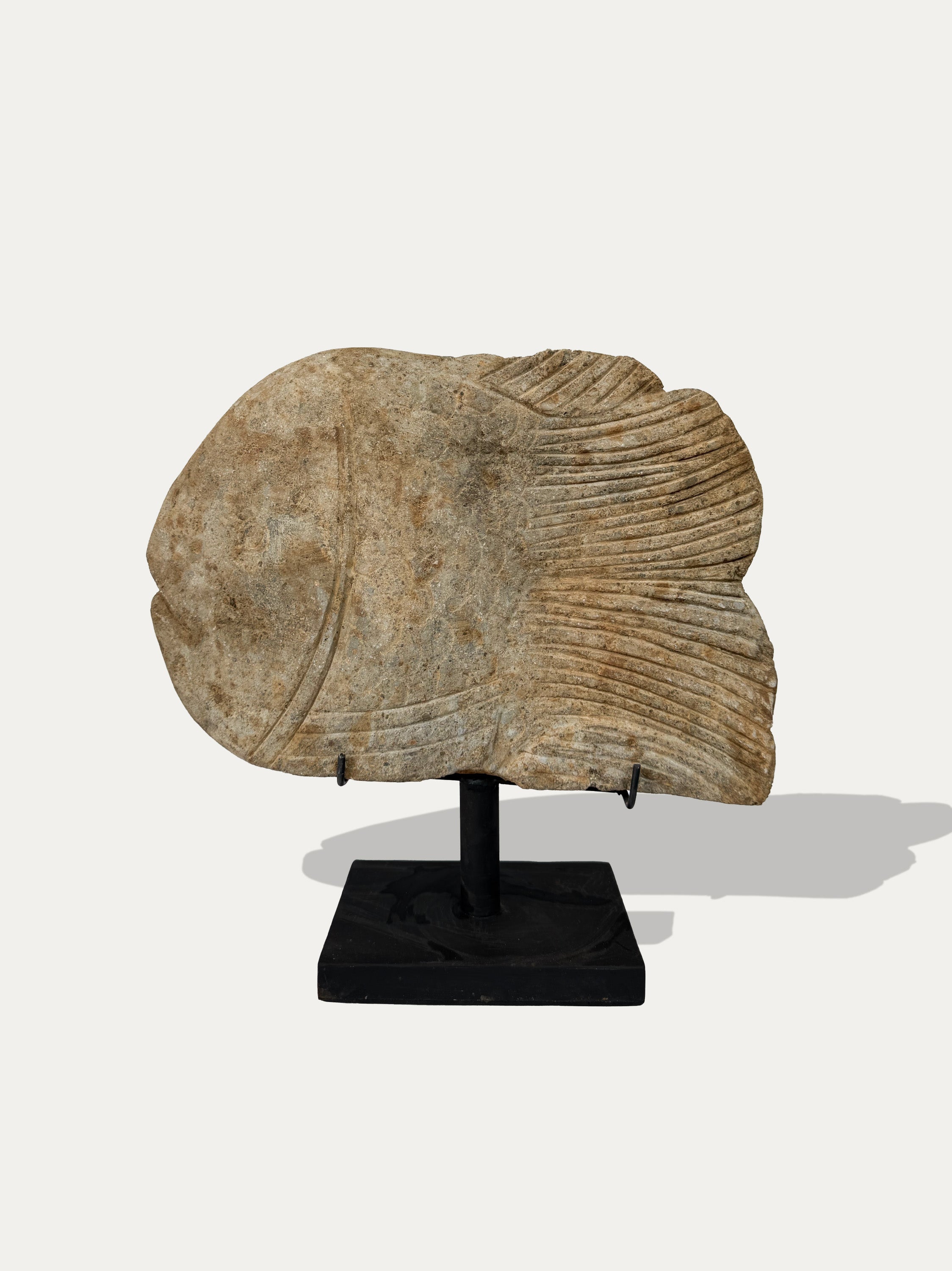 Hand Carved Ikan (Fish) Statue From Java