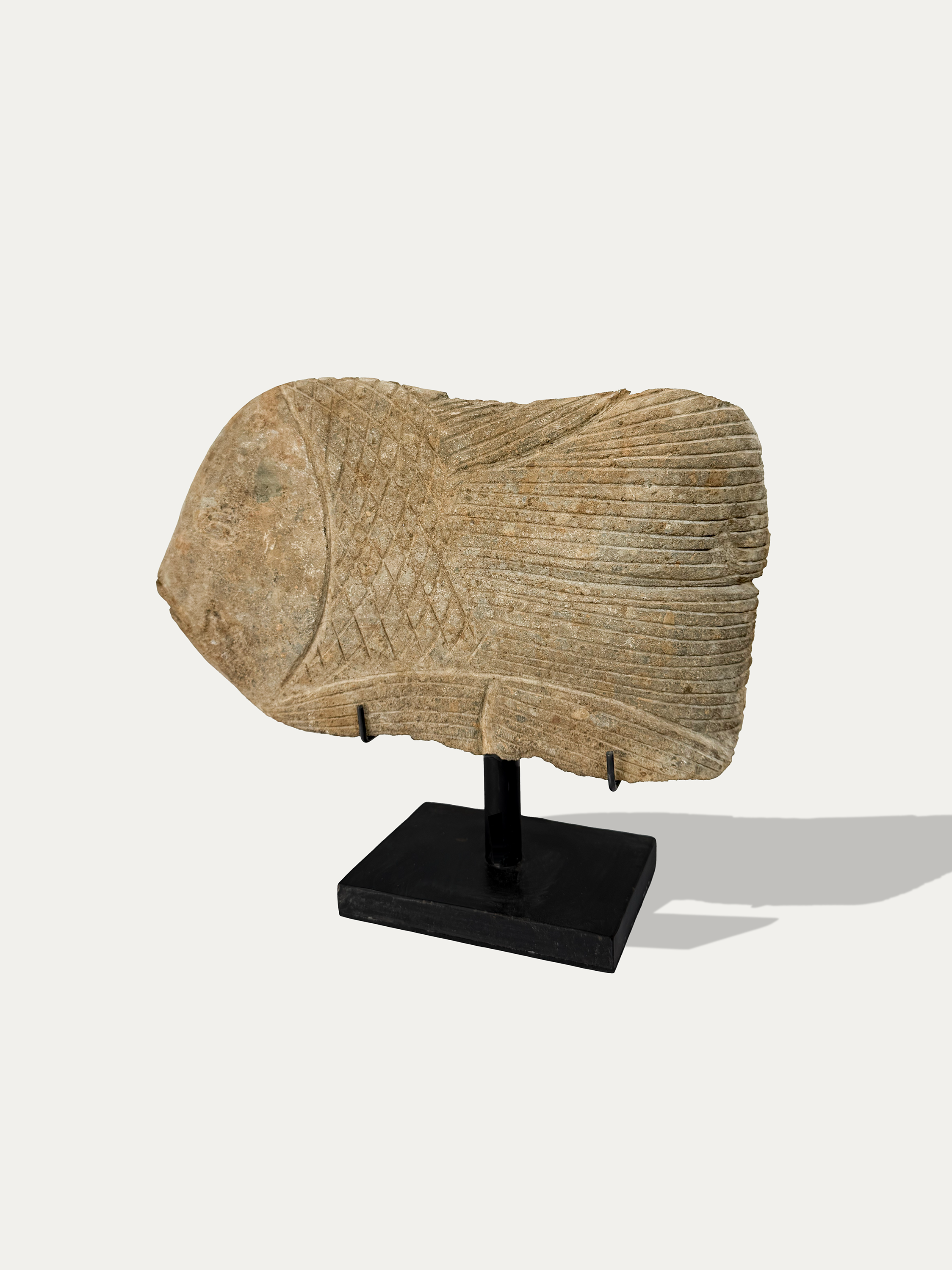 Hand Carved Ikan (Fish) Statue From Java