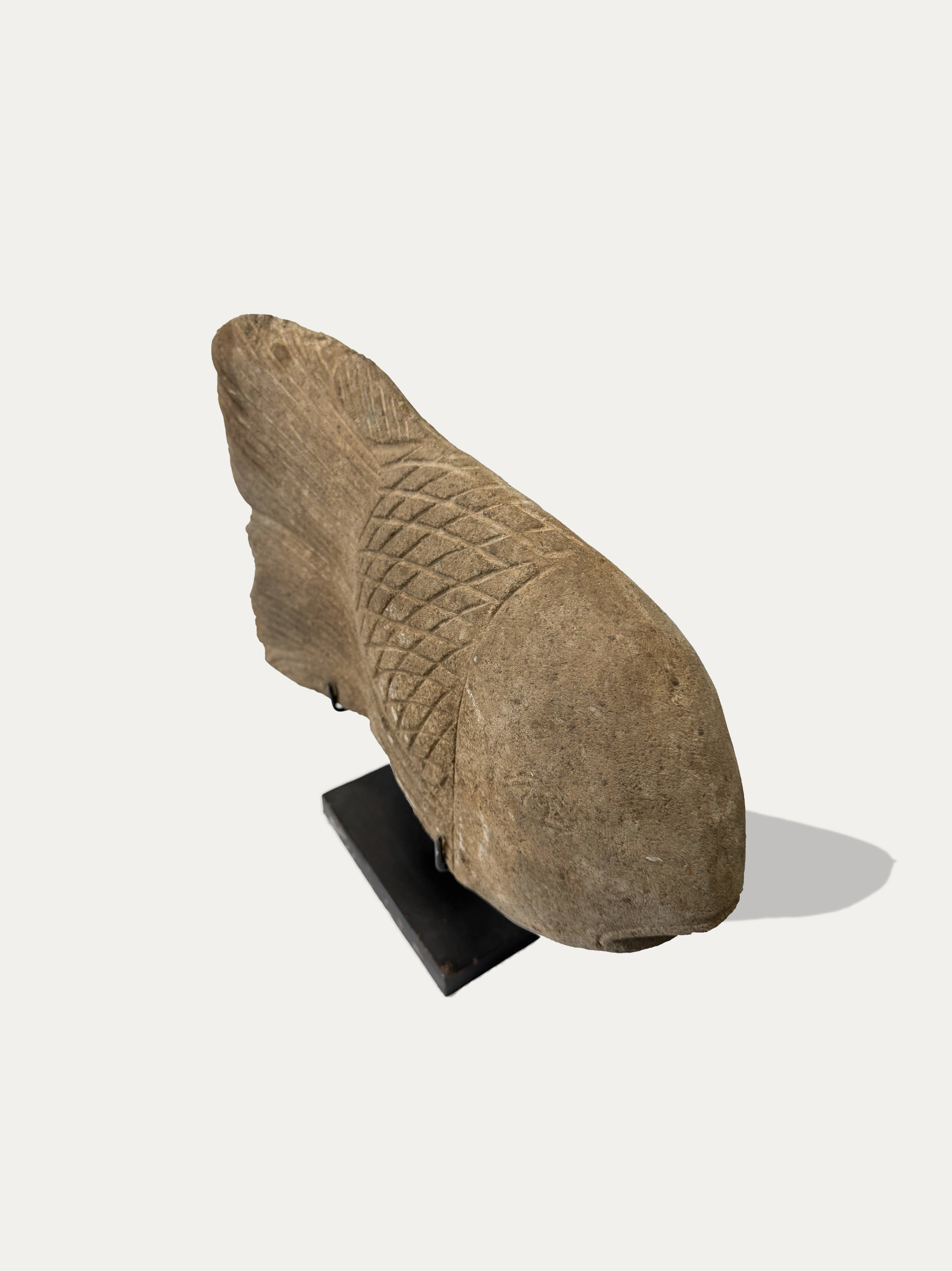 Hand Carved Ikan (Fish) Statue From Java