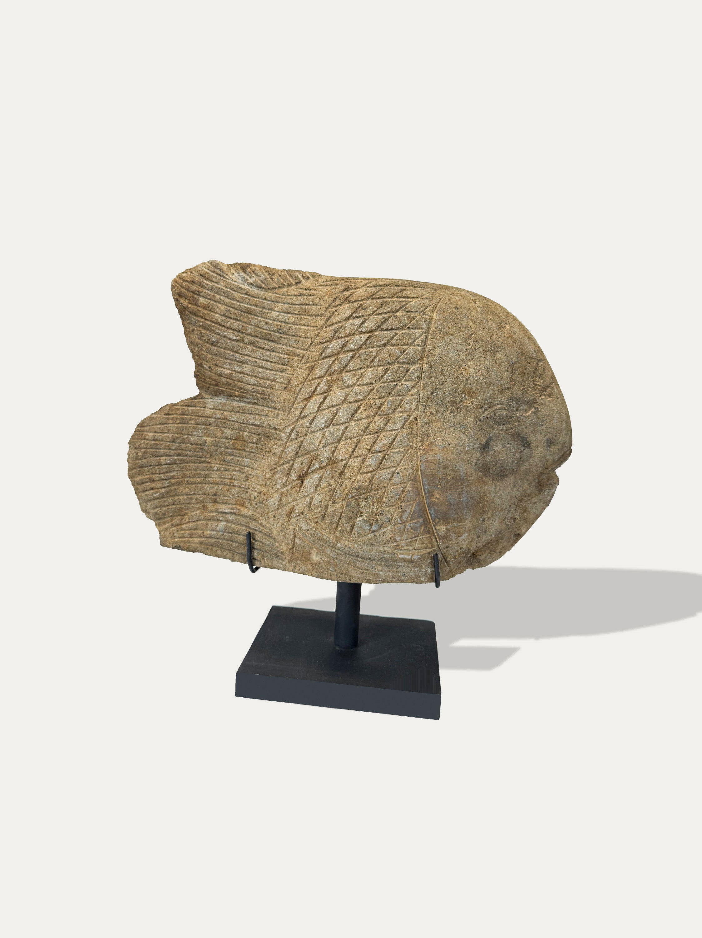 Statua di Ikan (pesce) scolpita a mano da Giava