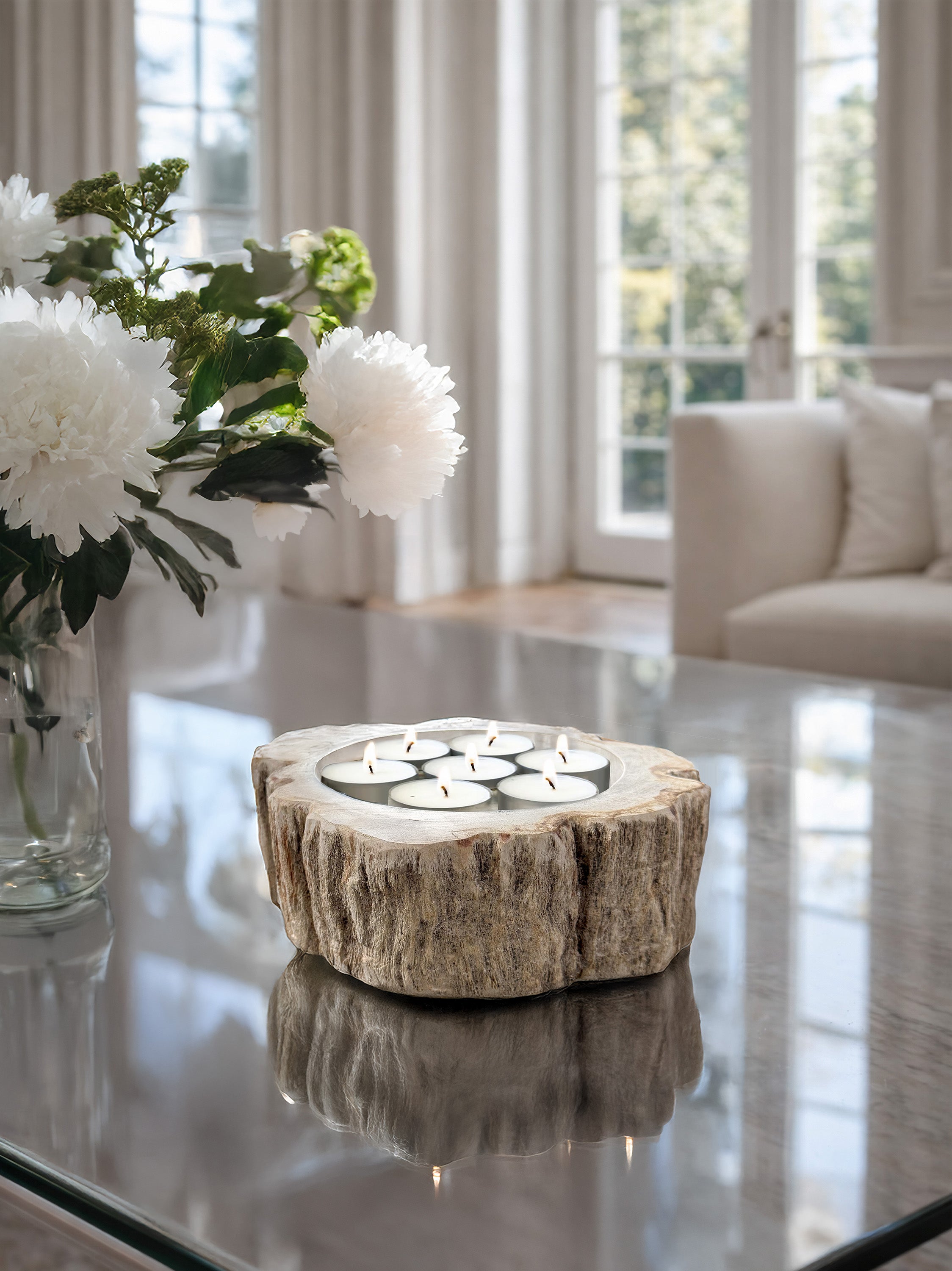 large-reversible-petrified-wood-candle-holder-natural-fossil-wood-decor