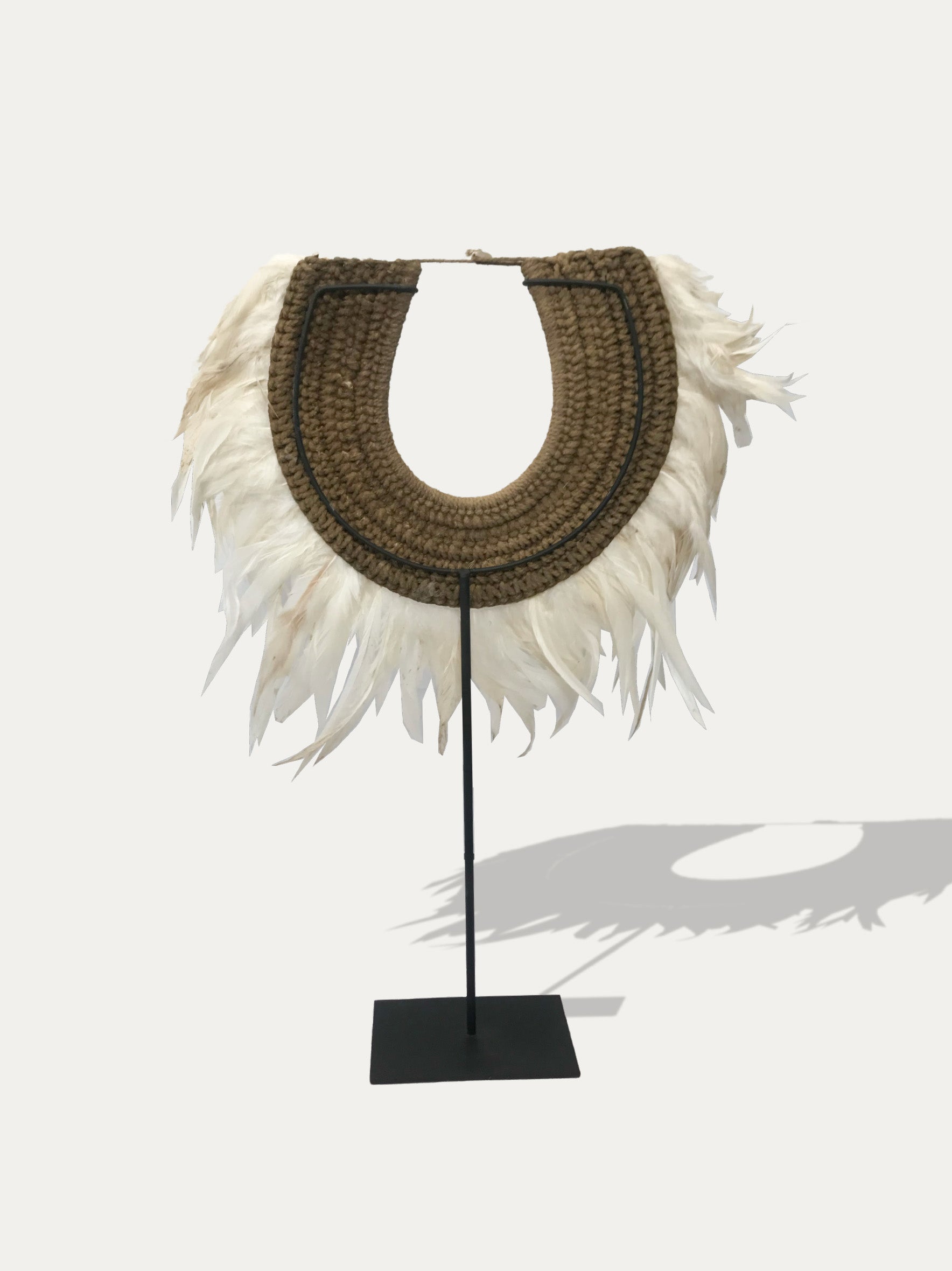 Set of 2 Tribal Feather Necklaces from Papua