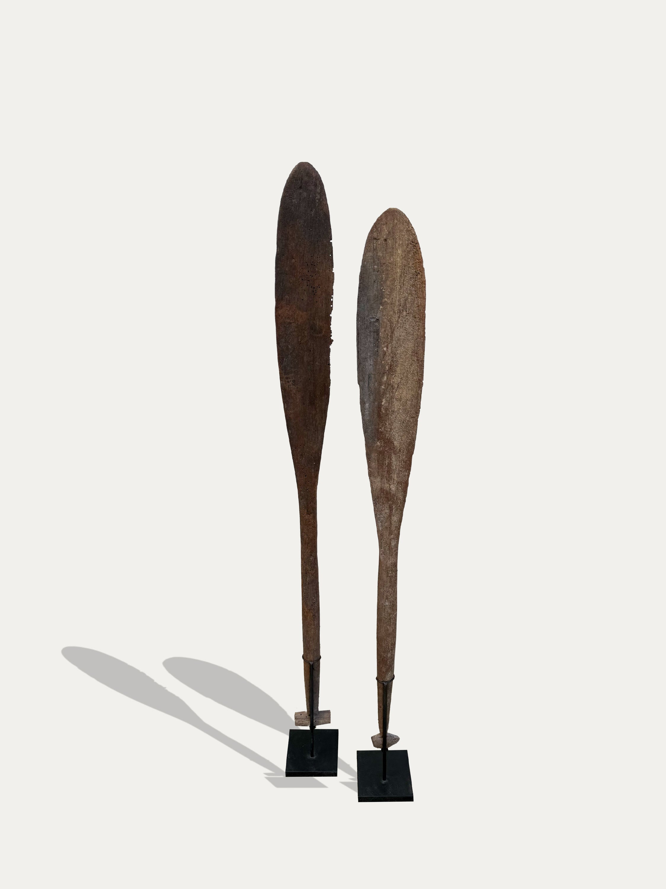 Antique oars from Borneo