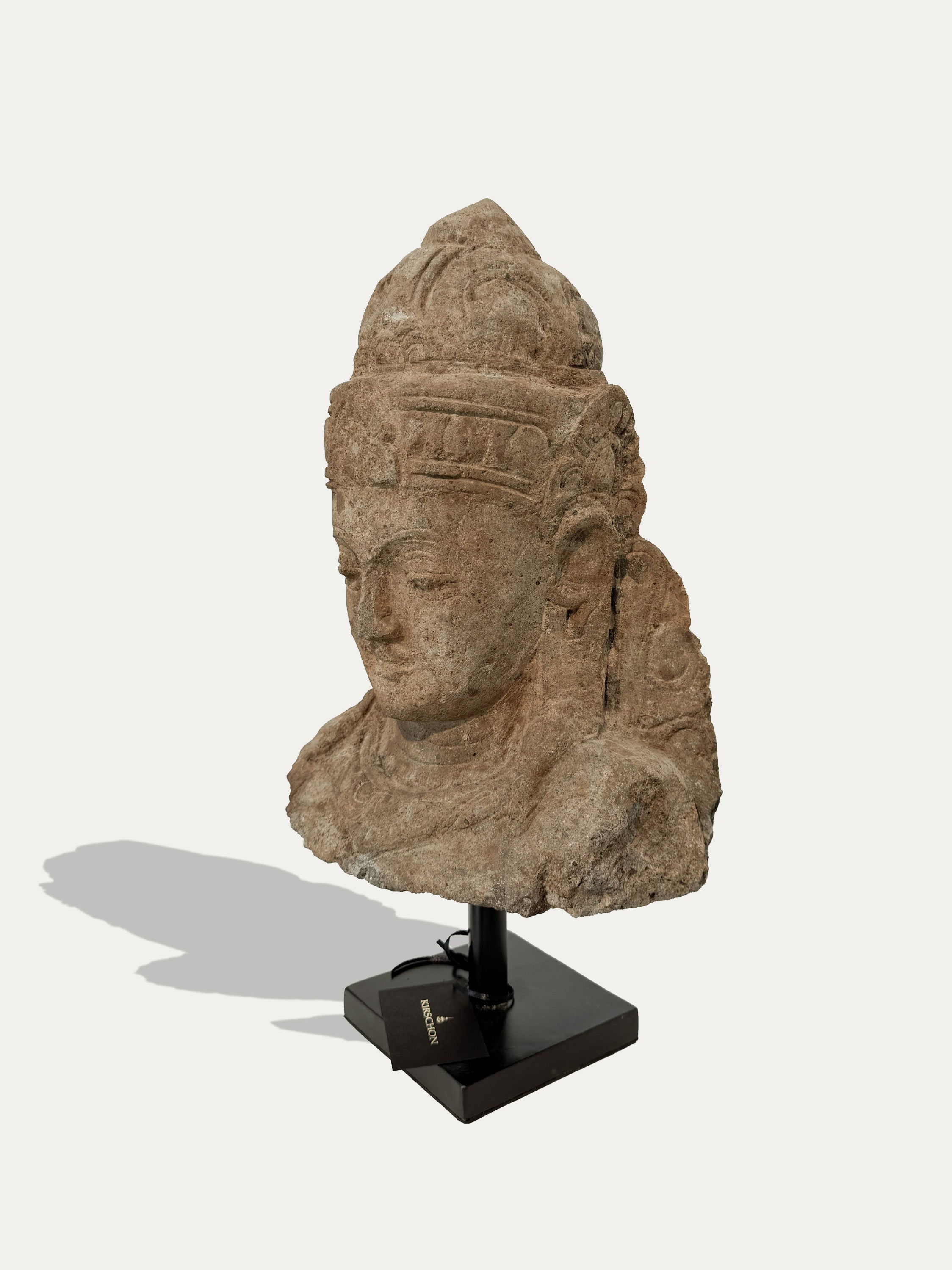 Stone Statue hand-carved in Java – Sacred sculpture available at Kirschon near Lake Como