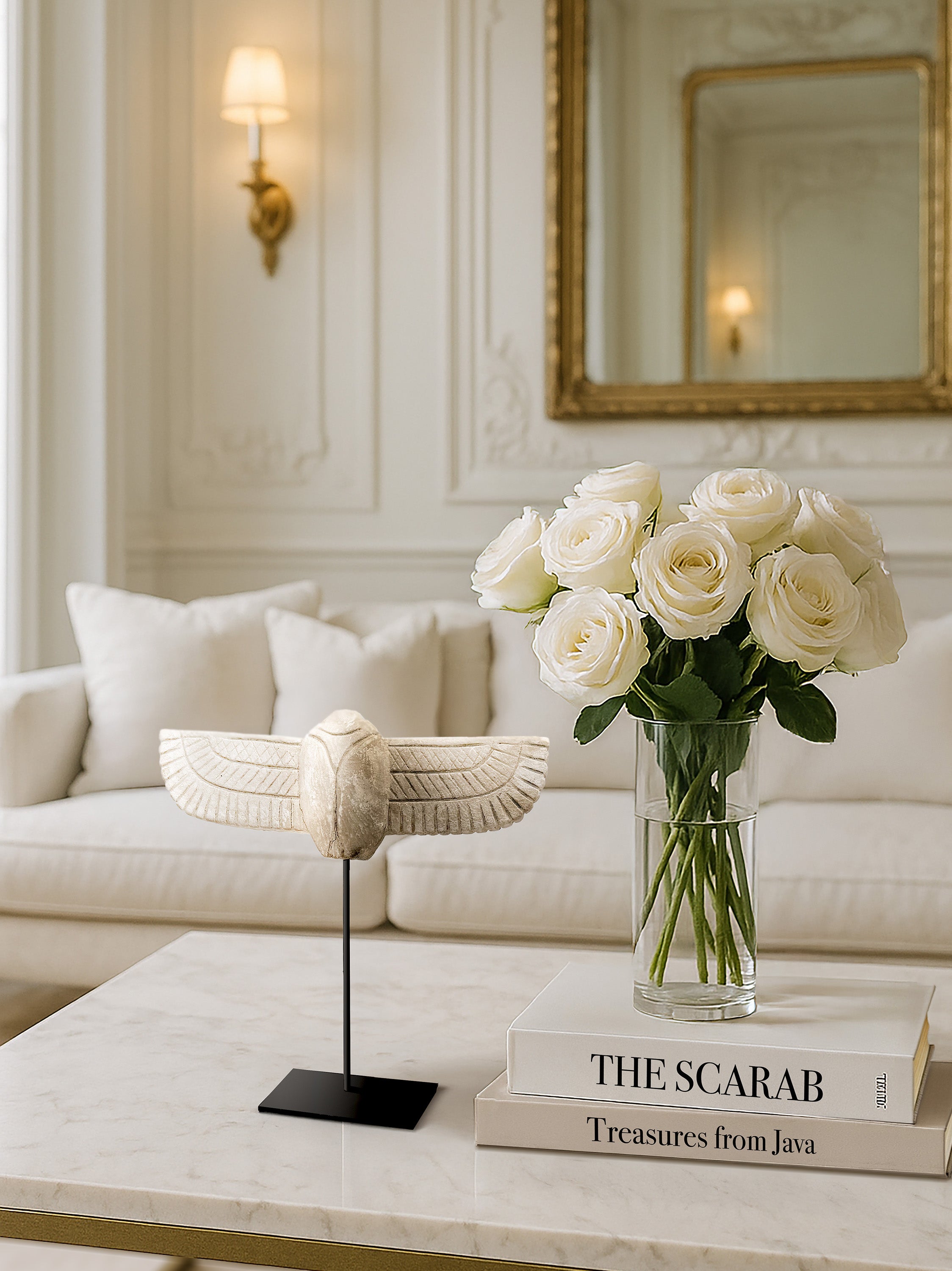 Scarab stone statue from Java