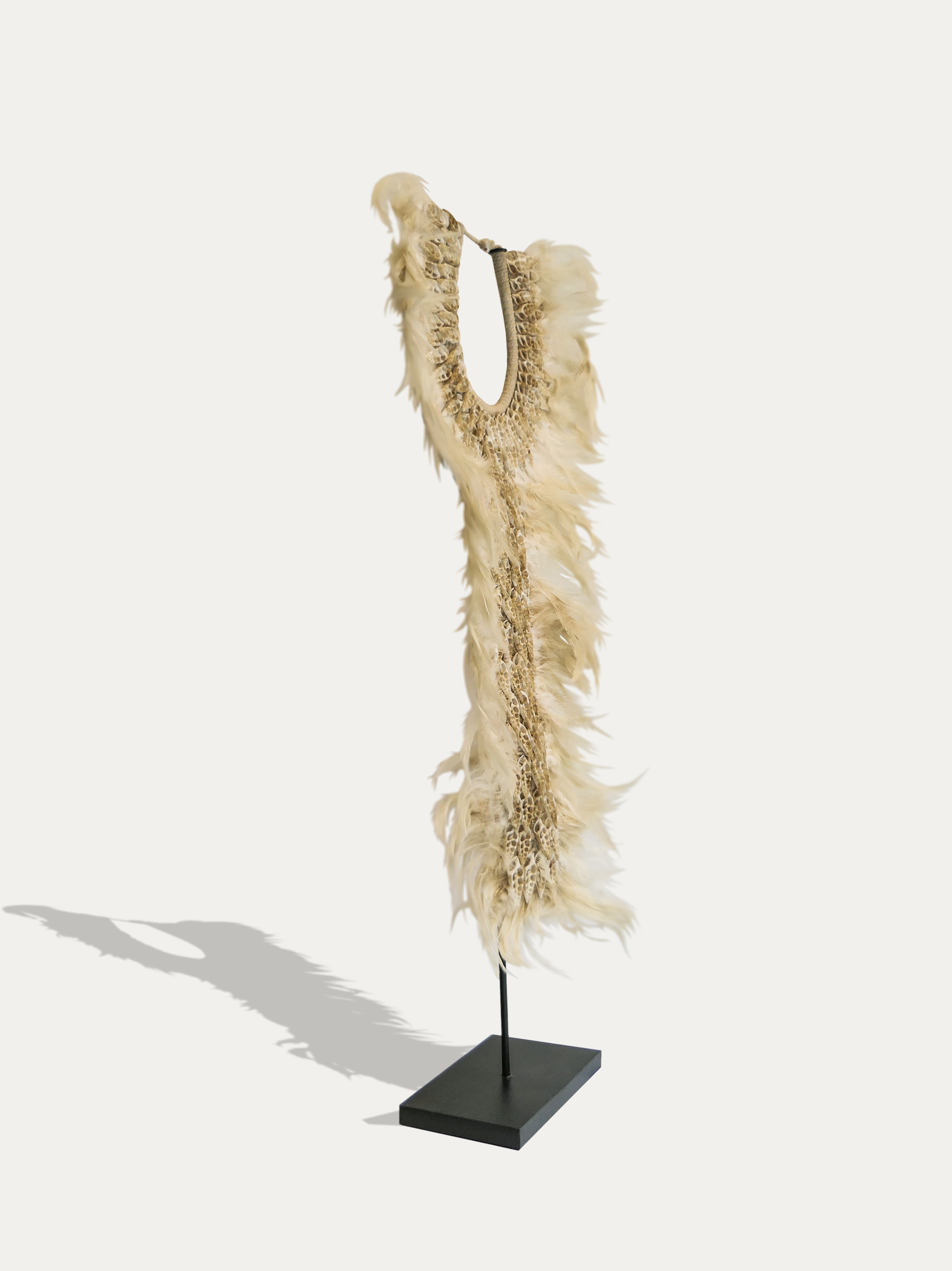 Feather And Shell Necklace From Papua