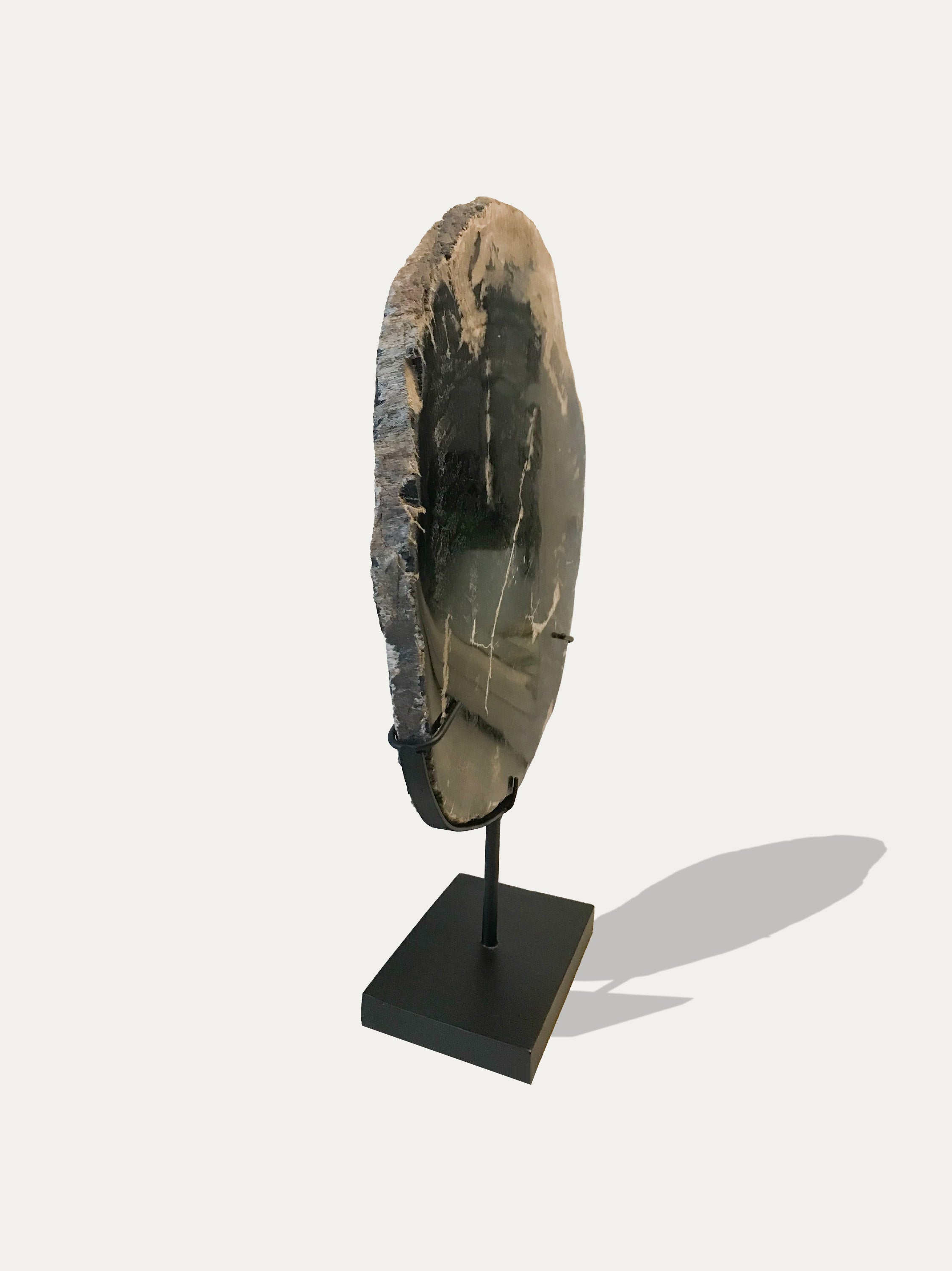 Petrified Wood Sculpture and Tray - Asian art from Kirschon