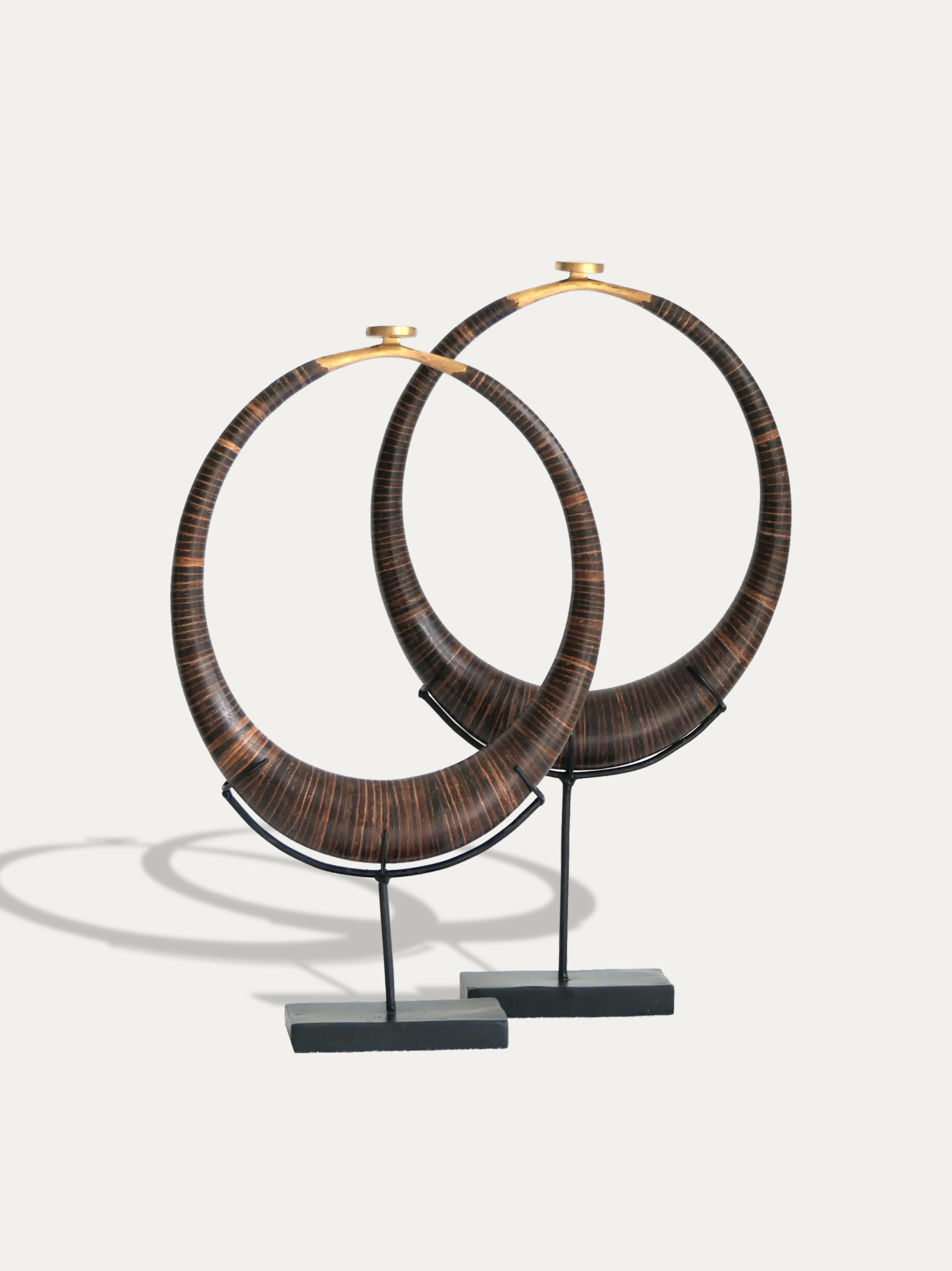 Set of 2 Tribal Kalabubu Necklaces from Nias - Asian Art from Kirschon