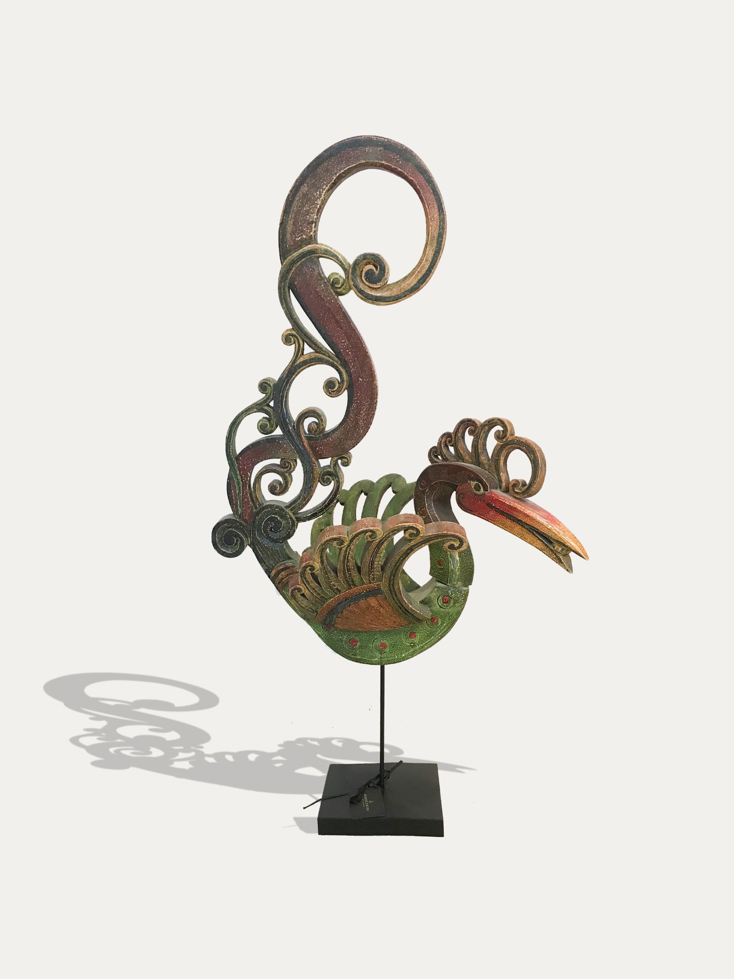Large Hornbill sculpture from Borneo