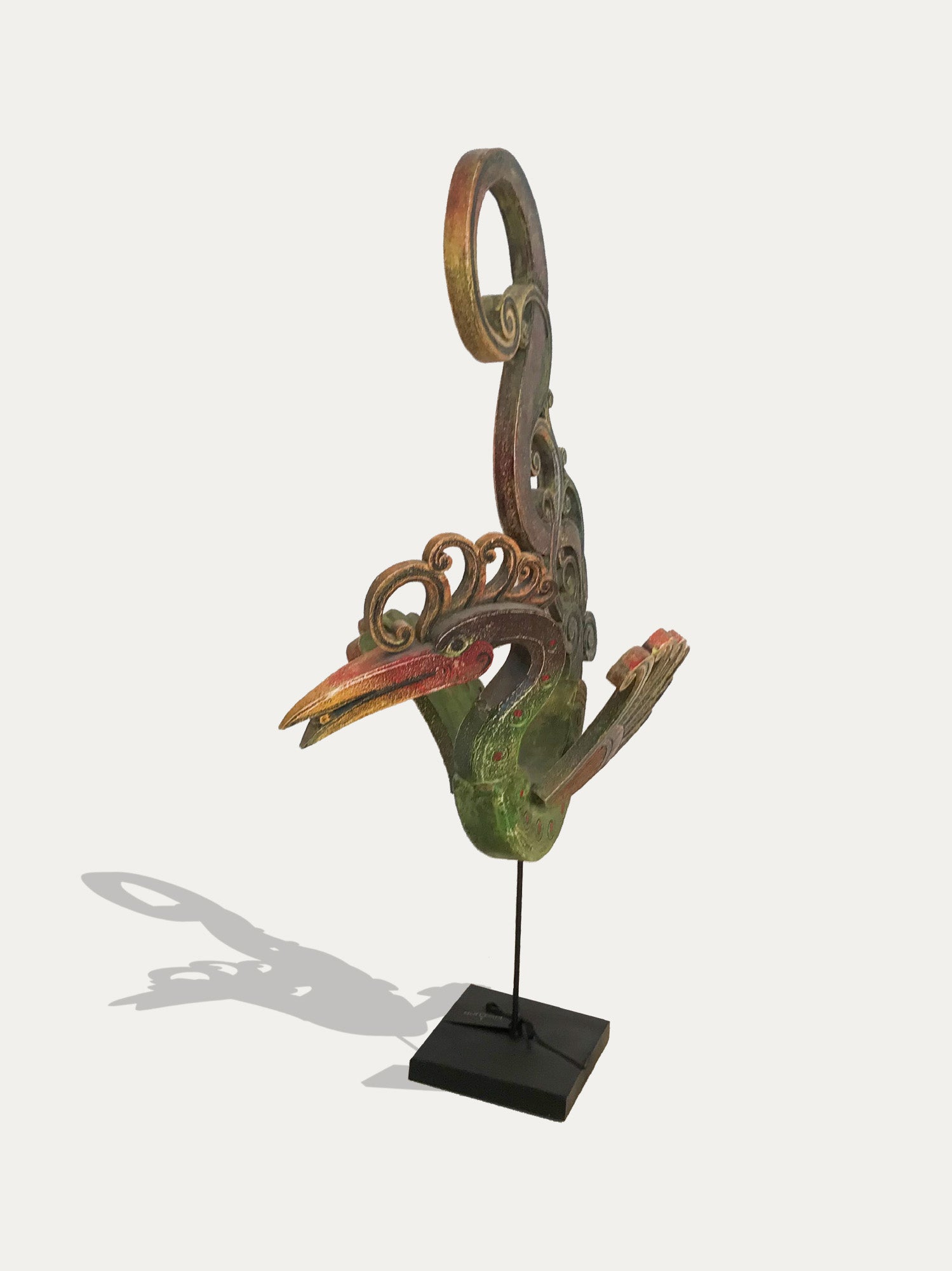 Large Hornbill sculpture from Borneo