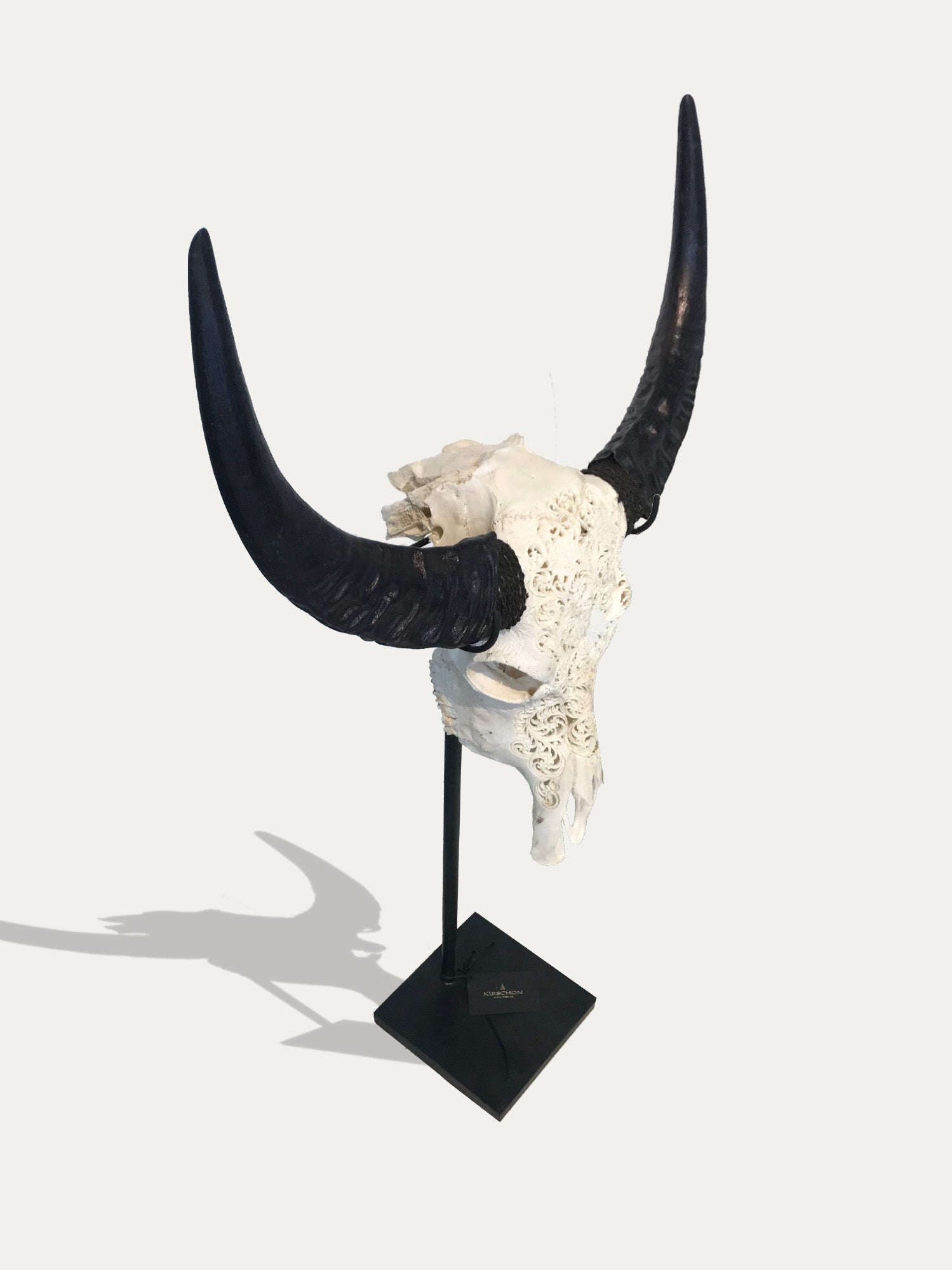 Hand Carved Buffalo Scull From Bali - Asian Art from Kirschon