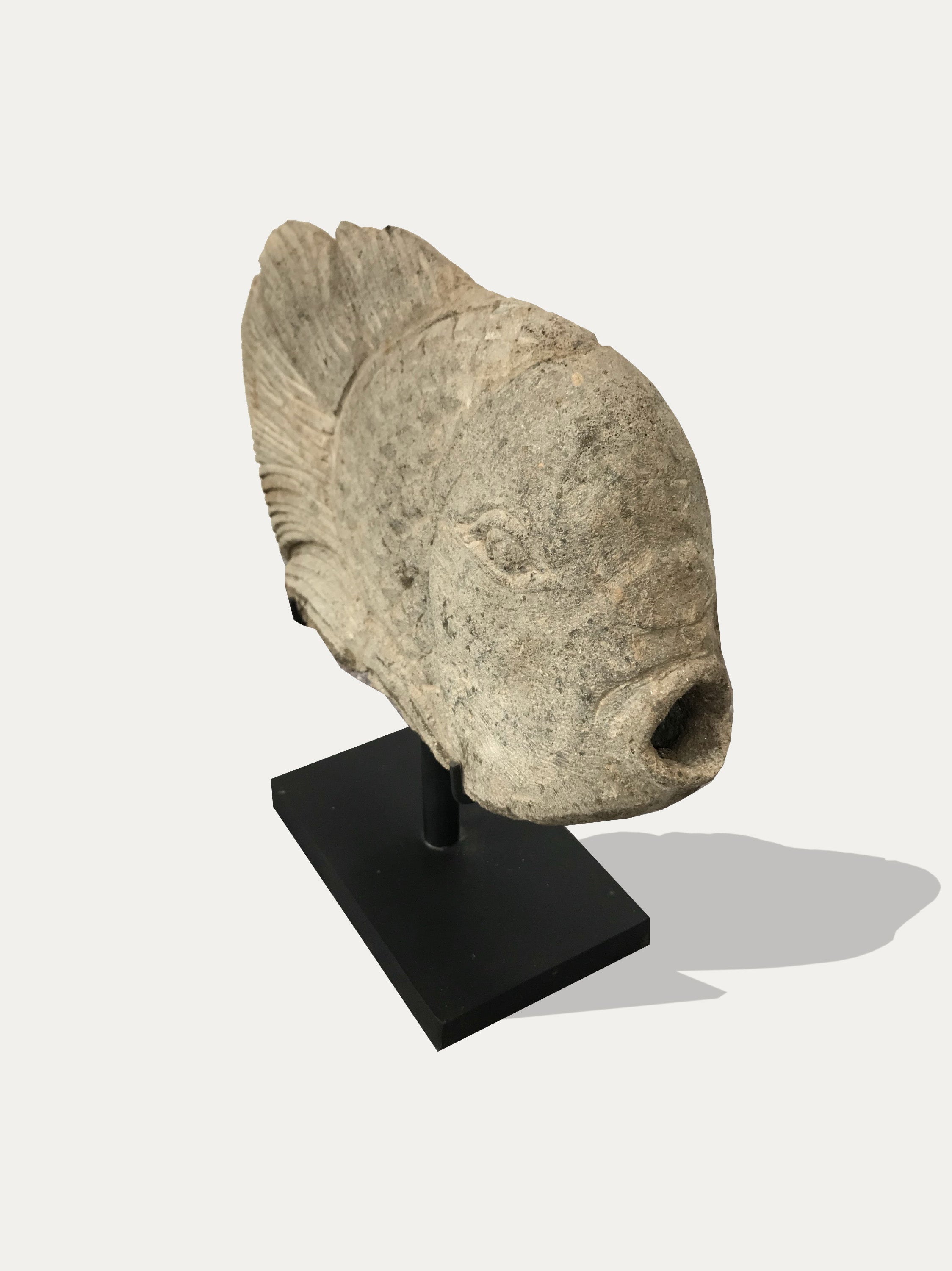 Stone fish statue from Java - Asian Art from Kirschon