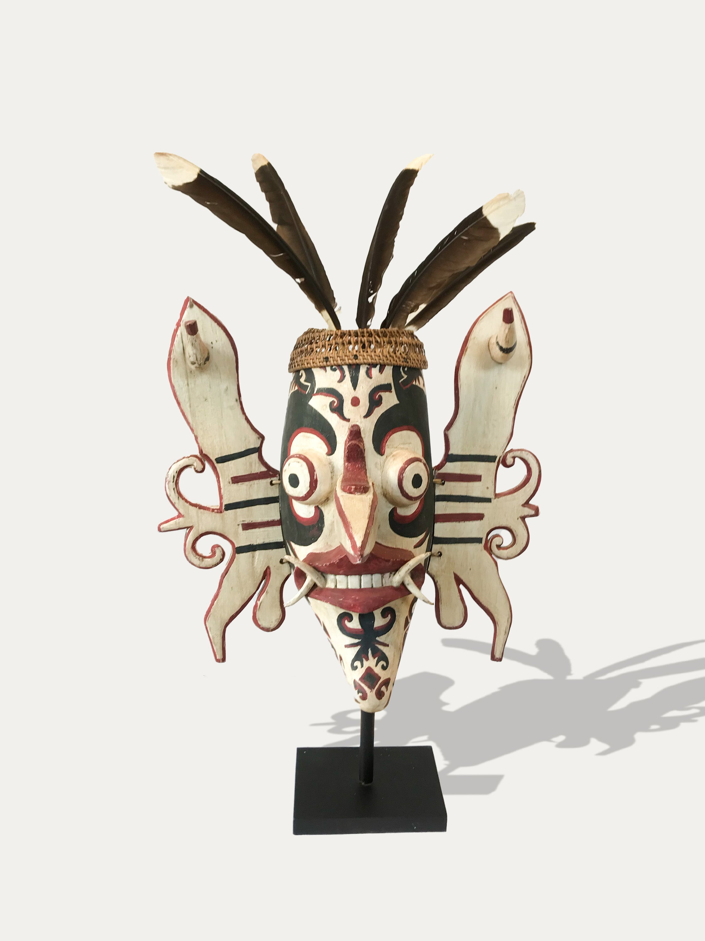 Bemyndige jubilæum Skynd dig Hand Carved Hudoq Mask from Kalimantan, a symbol of Good Luck