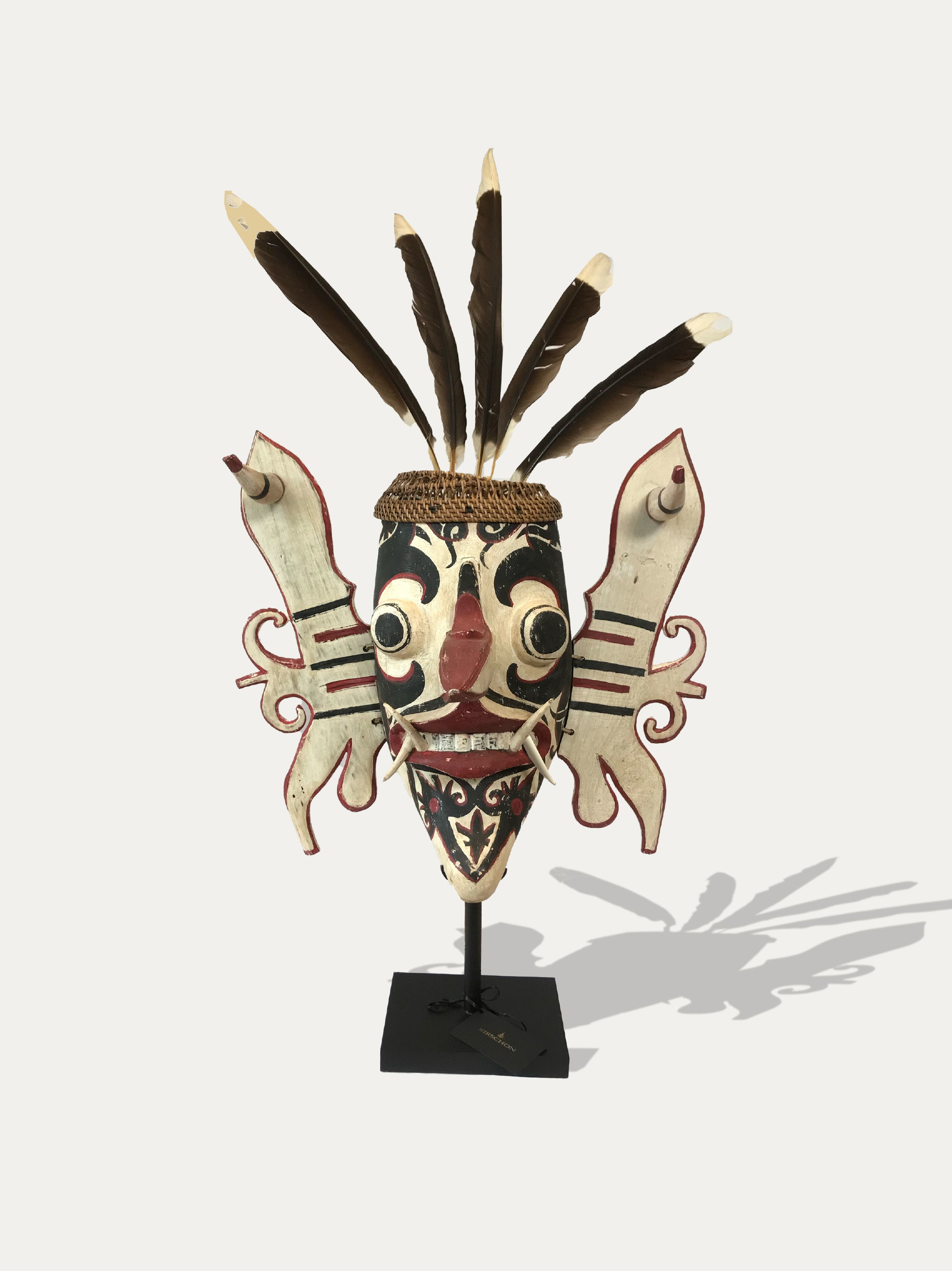 Hand Carved Hudoq Mask from Kalimantan - Asian Art from Kirschon