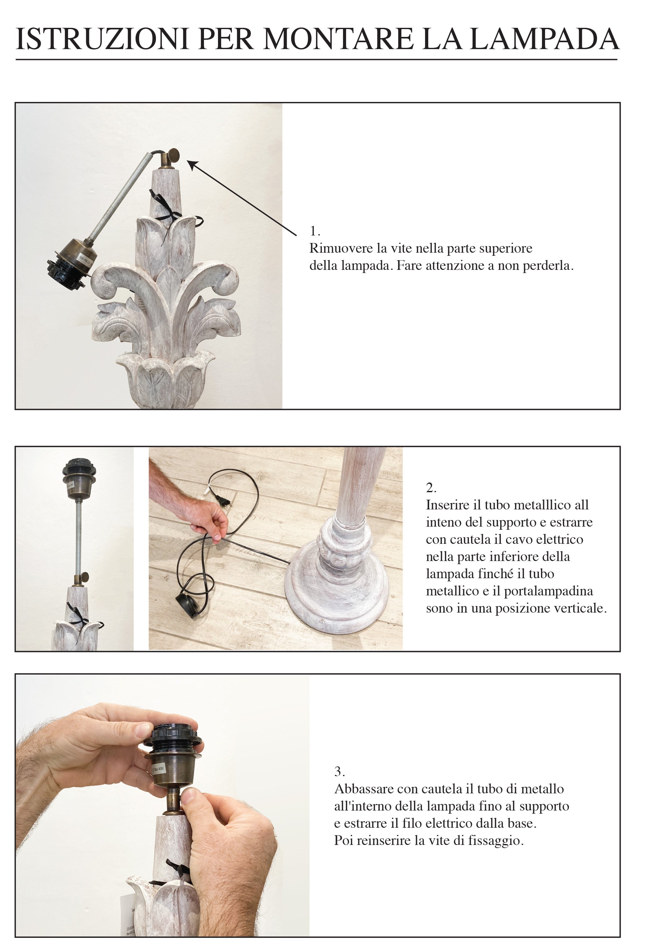 Colonial - Handgefertigte Stehlampe