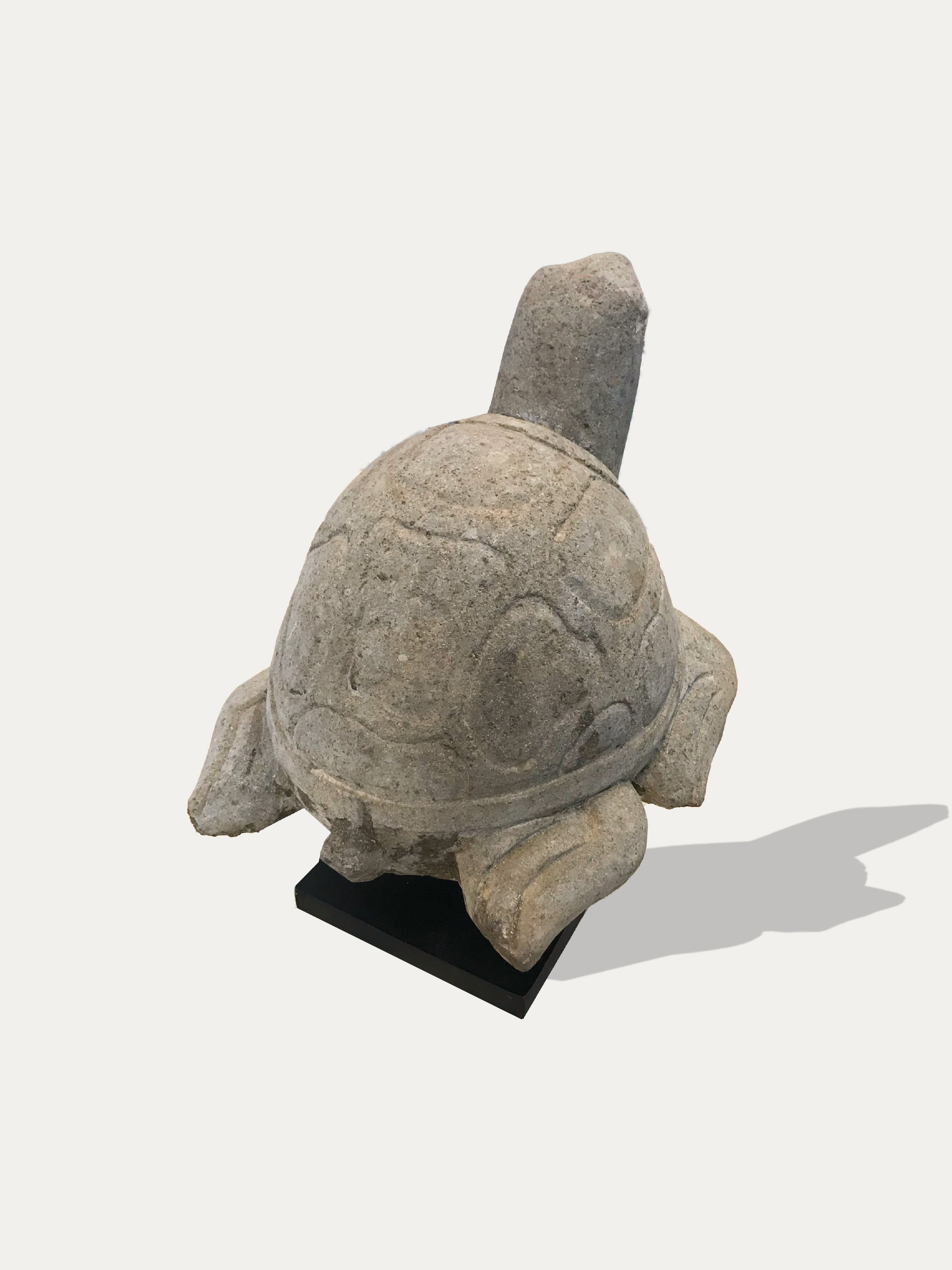 Large Hand Carved Turtle Statue From Java