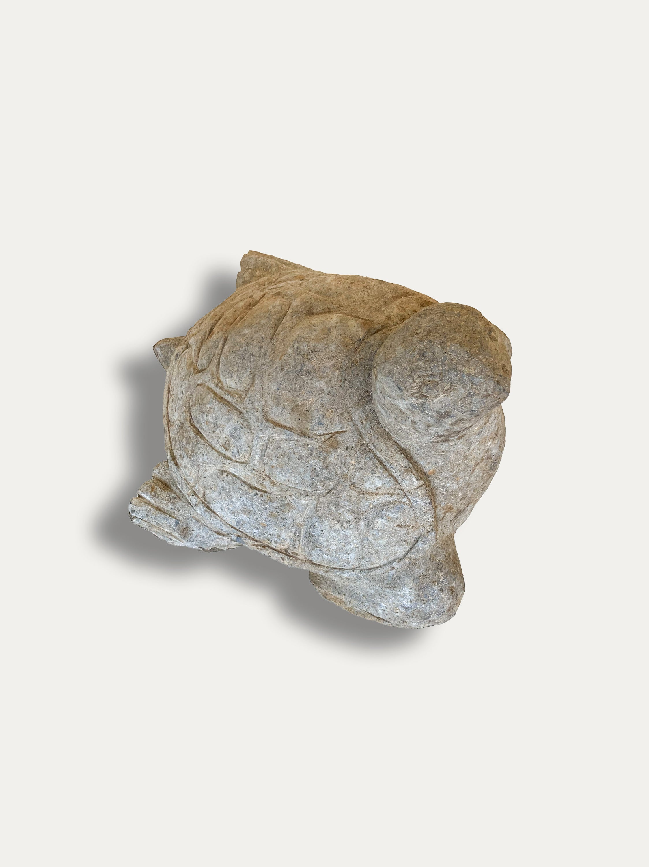 Hand Carved Turtle Statue From Java