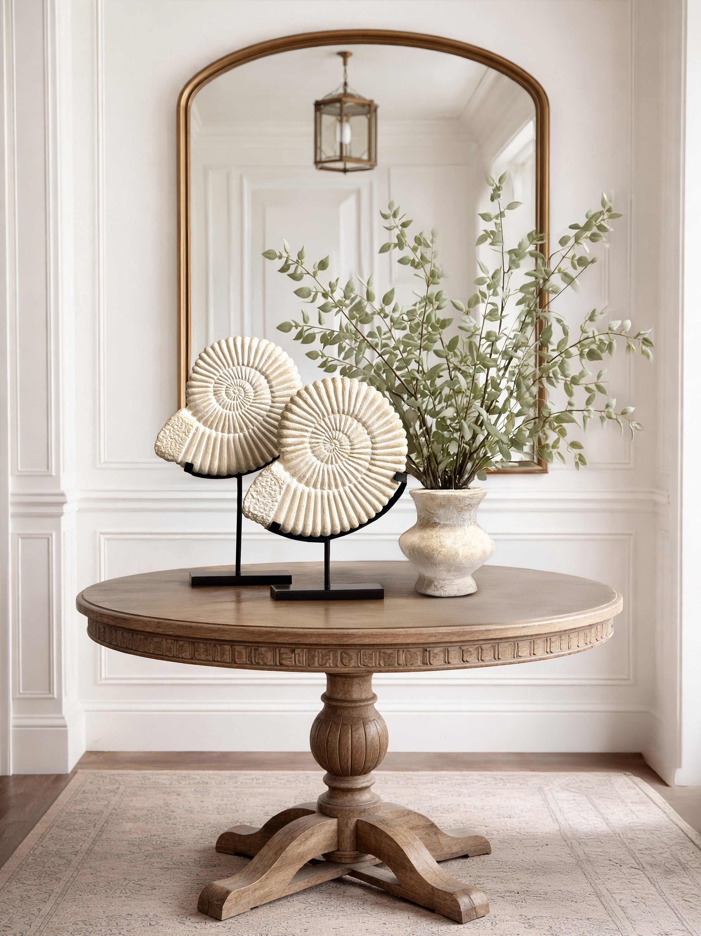 ammonite-stone-statues-terracotta-vase-leadership-decor-set