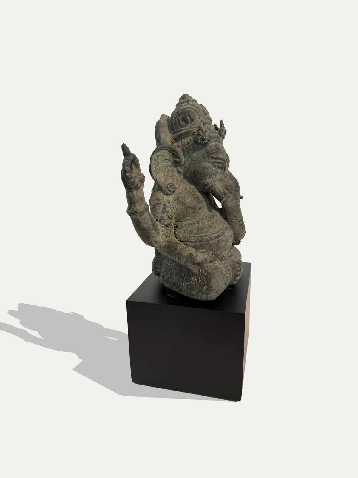 Antique bronze Ganesha sculpture from early-1900s Java