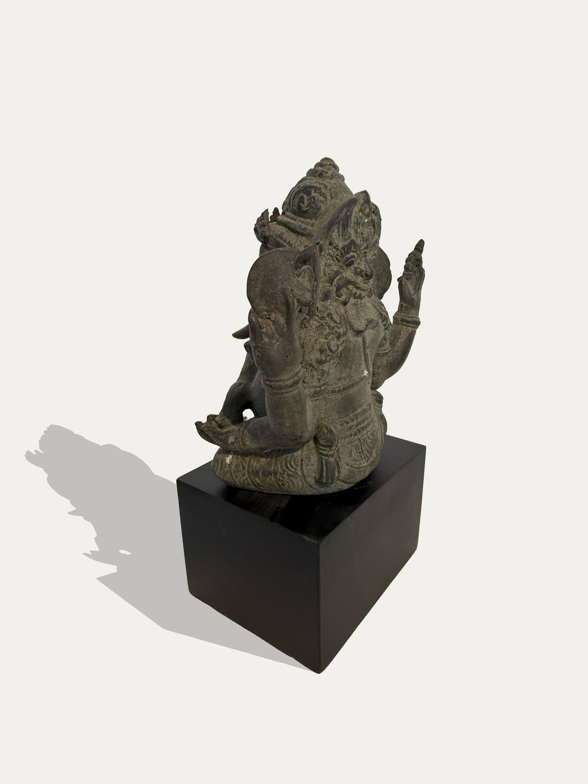 Javanese Hindu Ganesha antique bronze statue from Indonesia