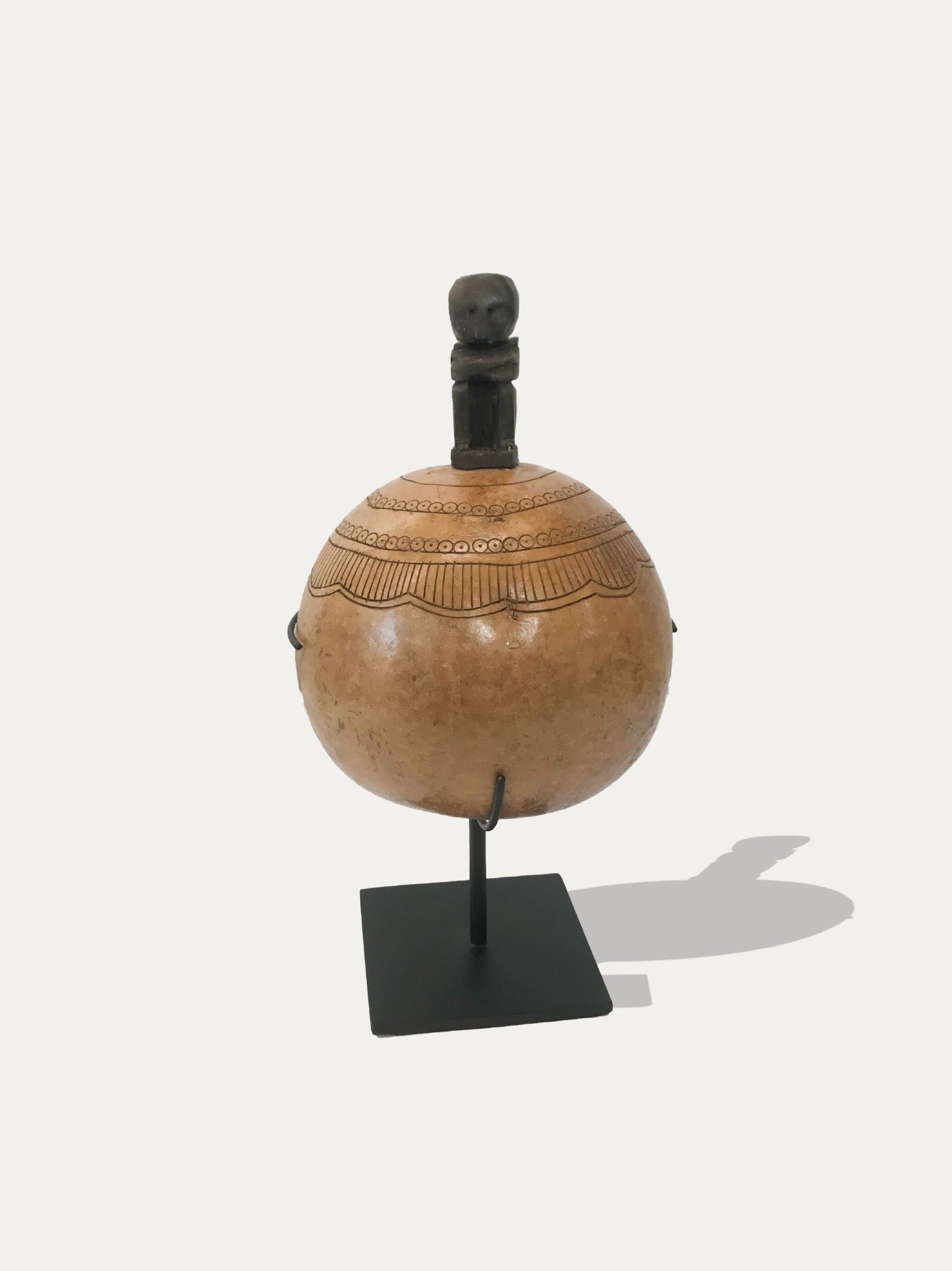 Tribal pumpkin water bottle from Sumba - Asian Art from Kirschon