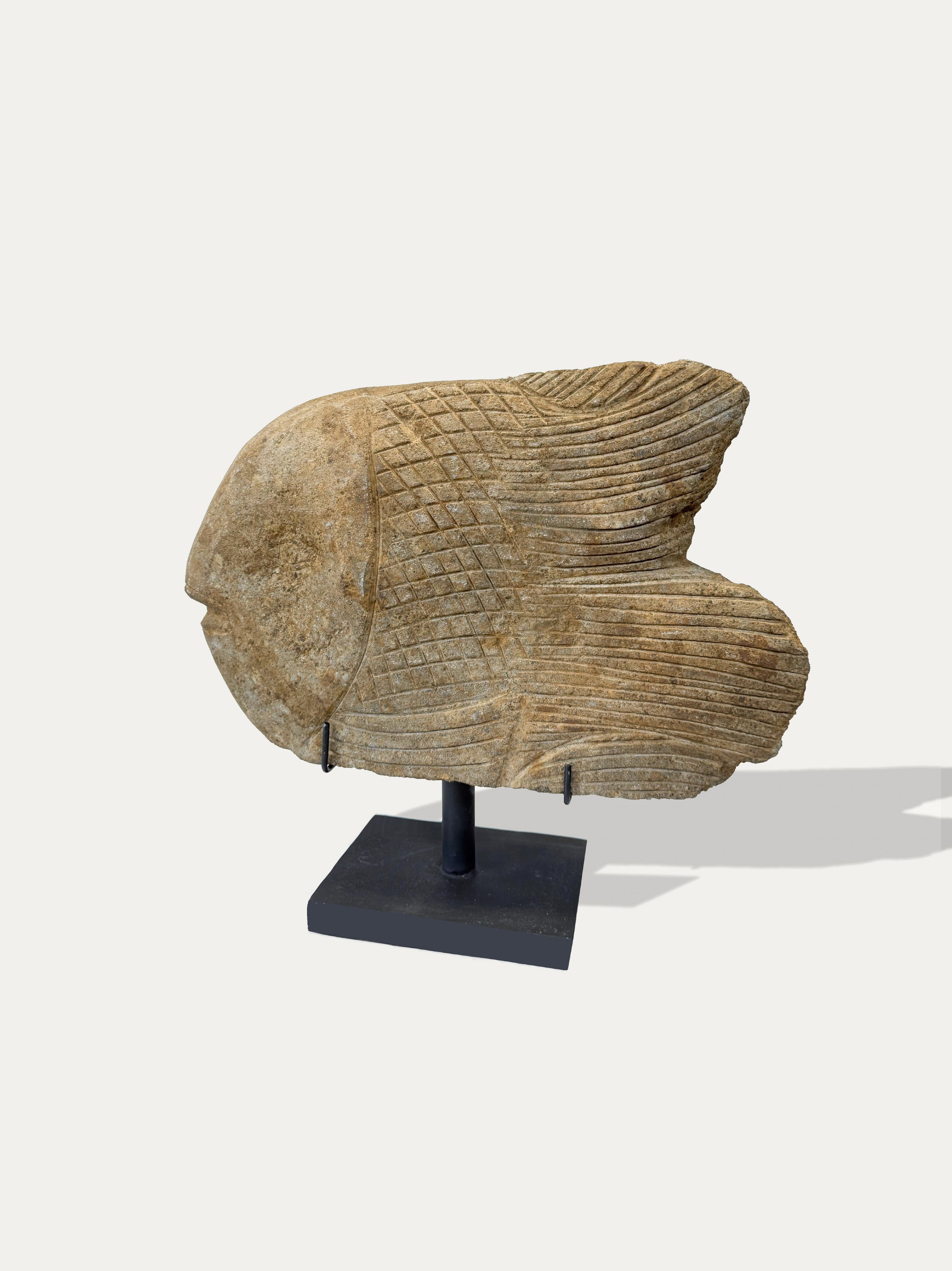 Hand Carved Ikan (Fish) Statue From Java