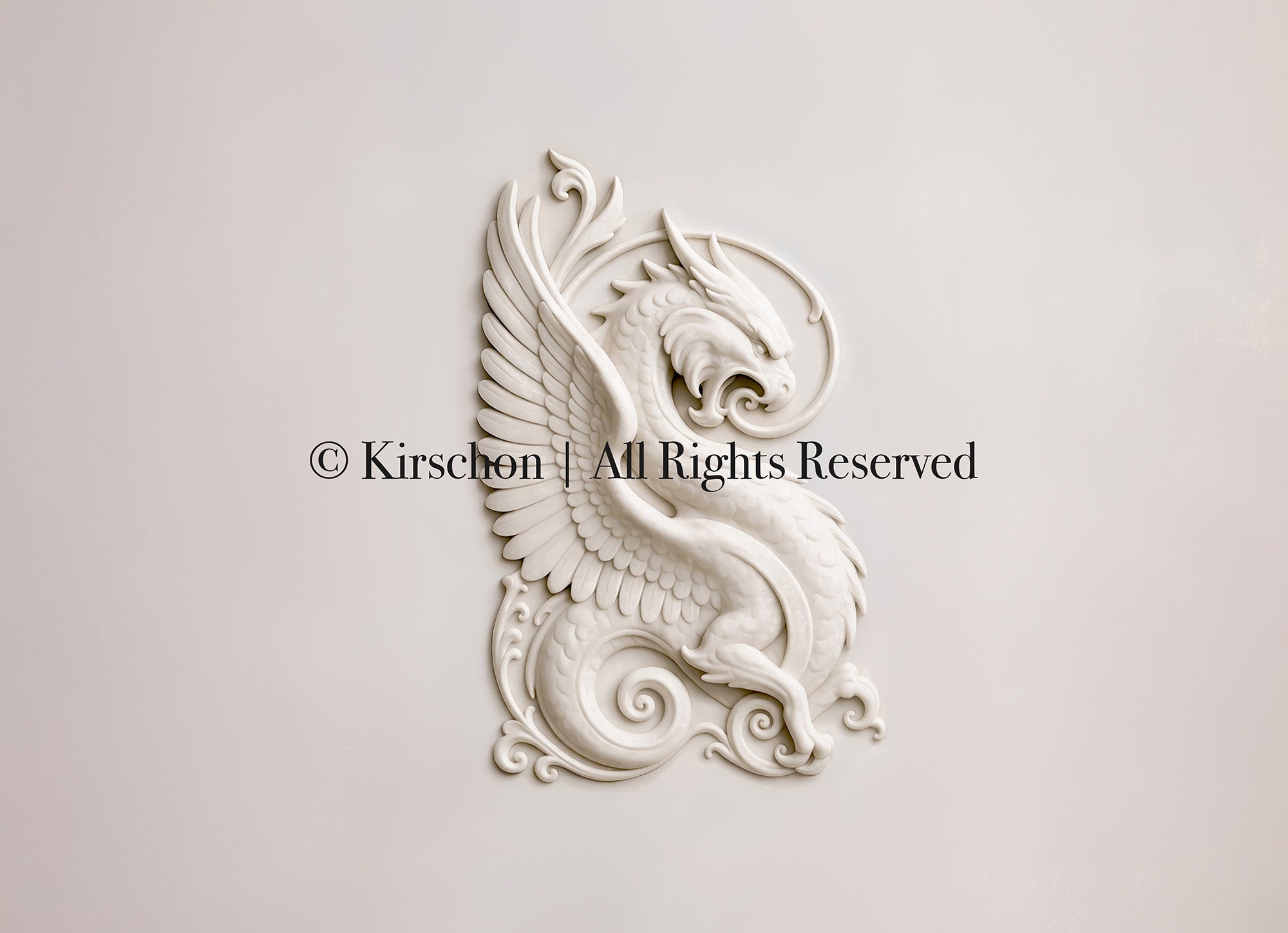Bas-reliefs du dragon gardien - Ivoire