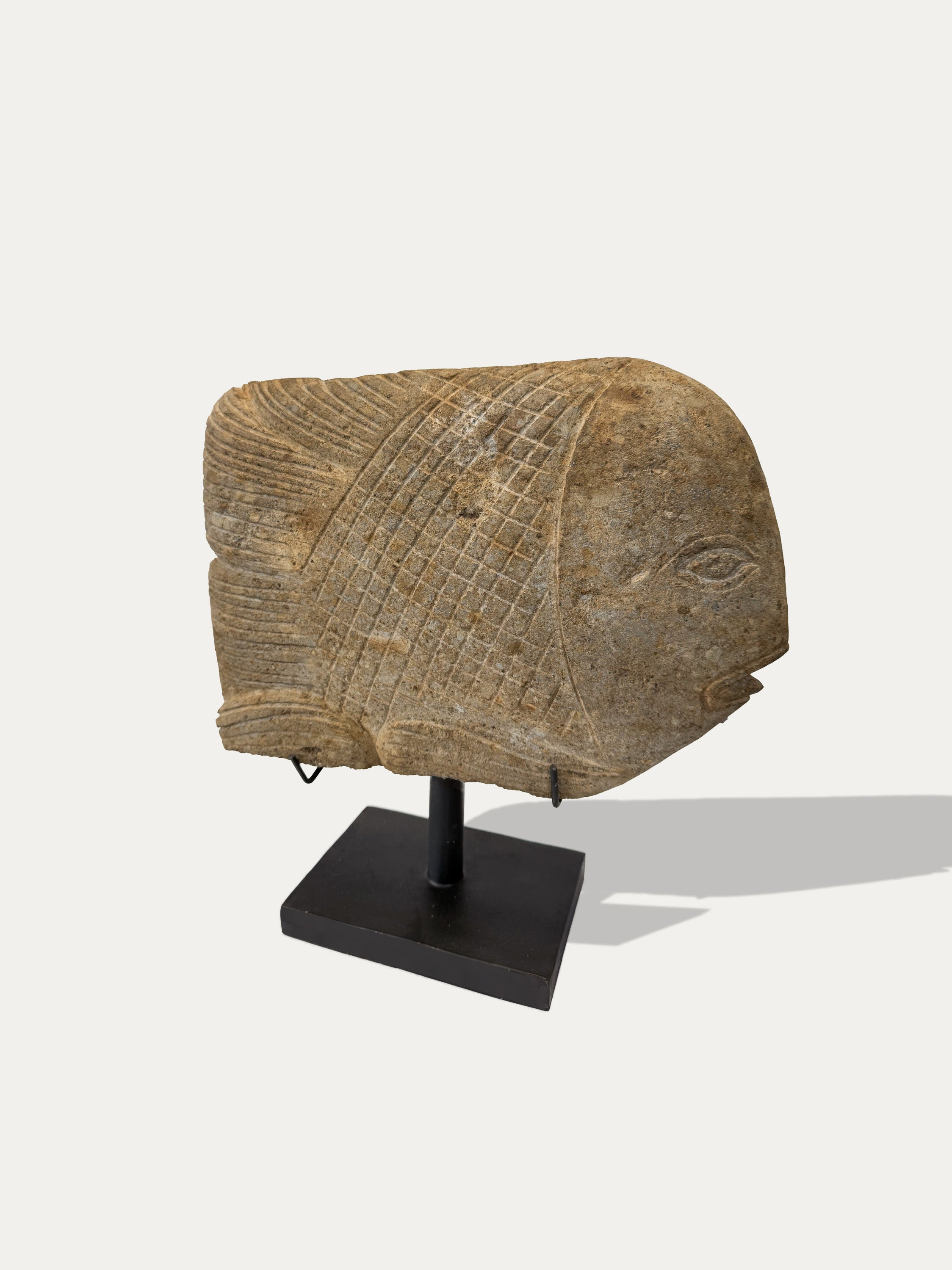 Hand Carved Ikan (Fish) Statue From Java