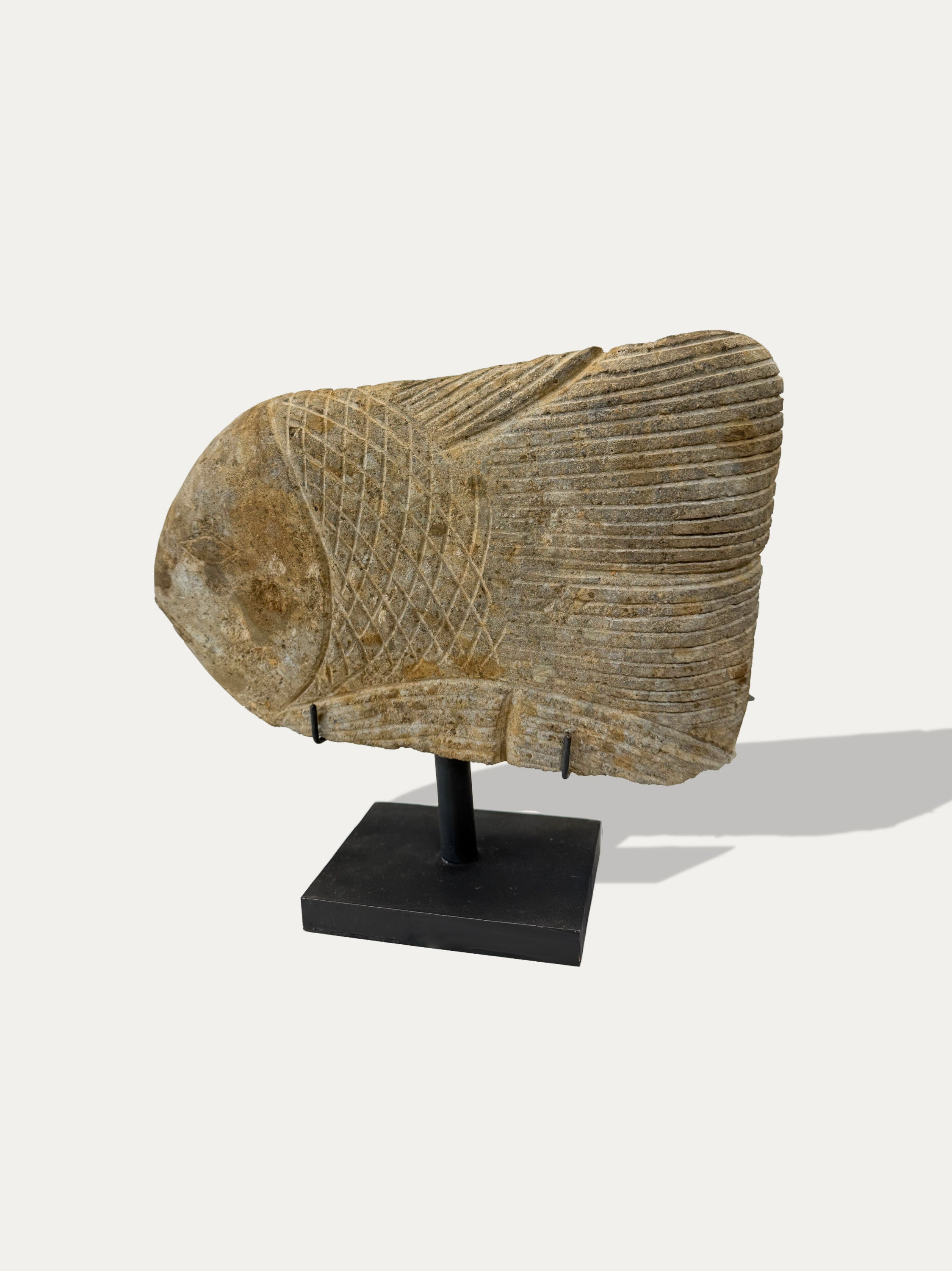 Hand Carved Ikan (Fish) Statue From Java