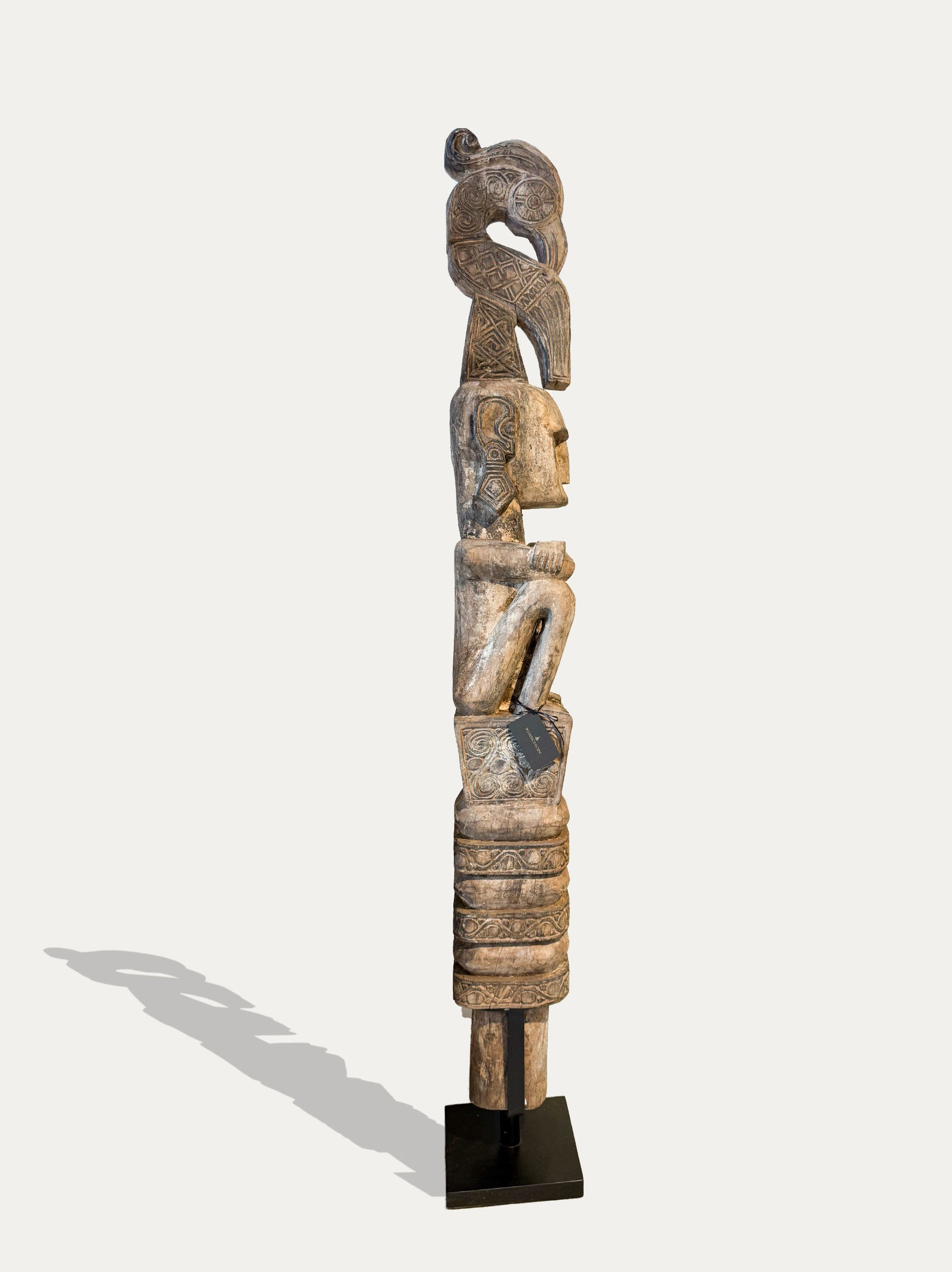 Il Re di Leti - Totem tribale in legno da Sumba