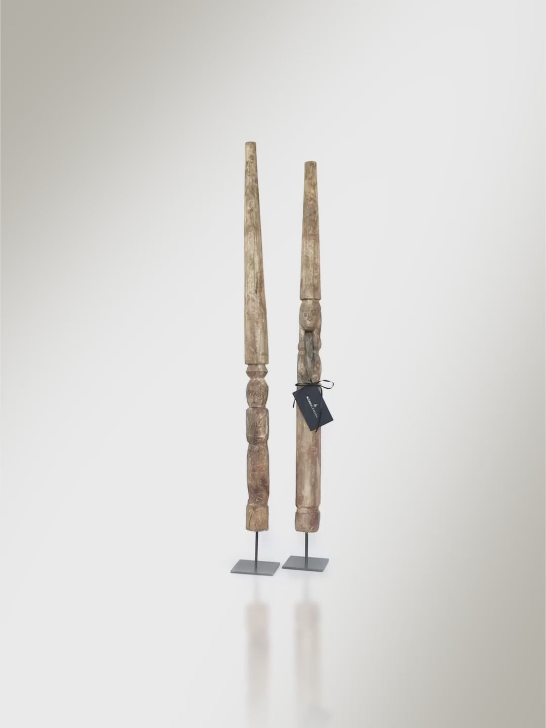 Set of 2 wooden figures from Sumba - Asian Art from Kirschon