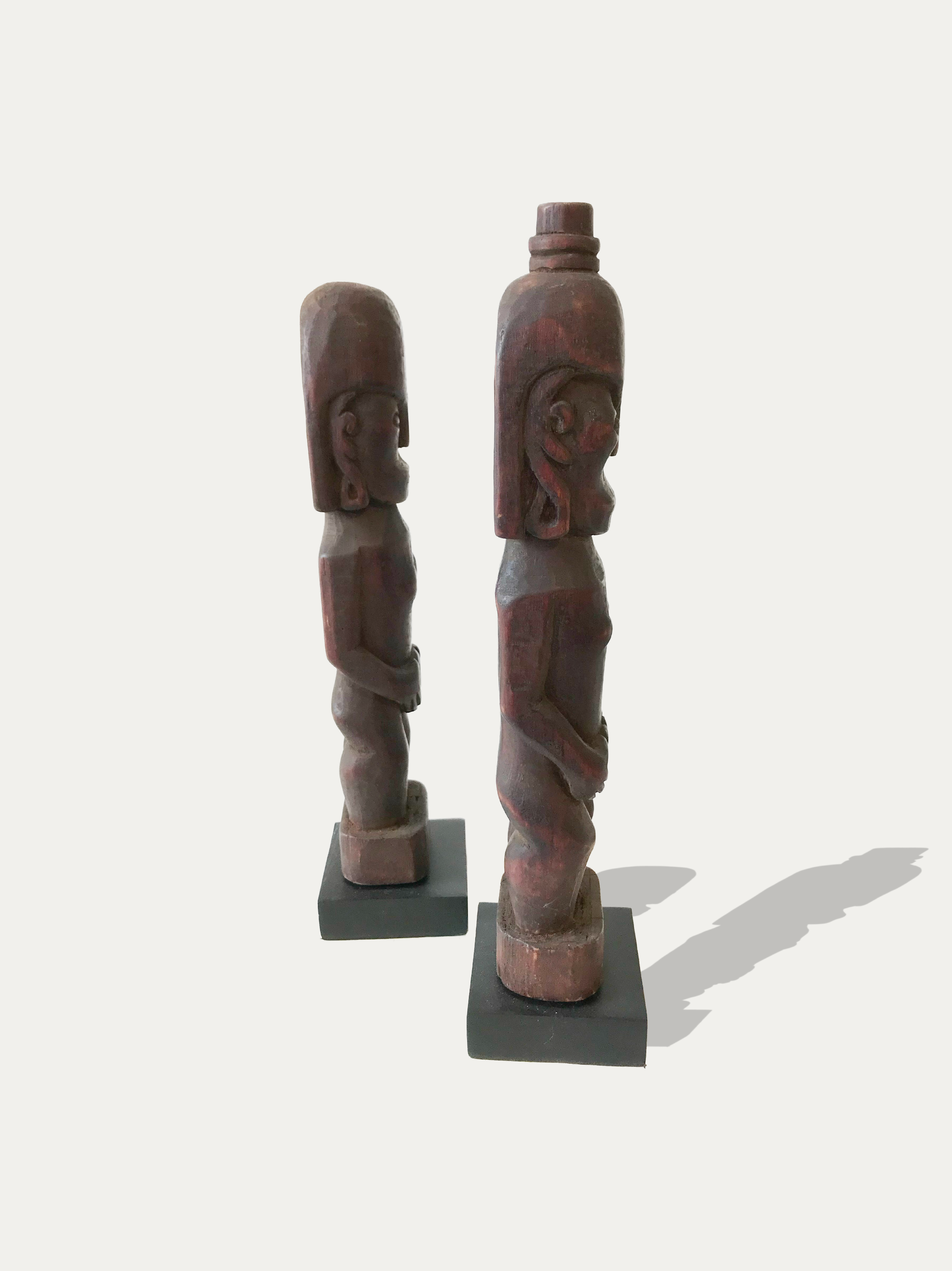 Vintage Toba Batak figures from Sumatra - Asian art from Kirschon