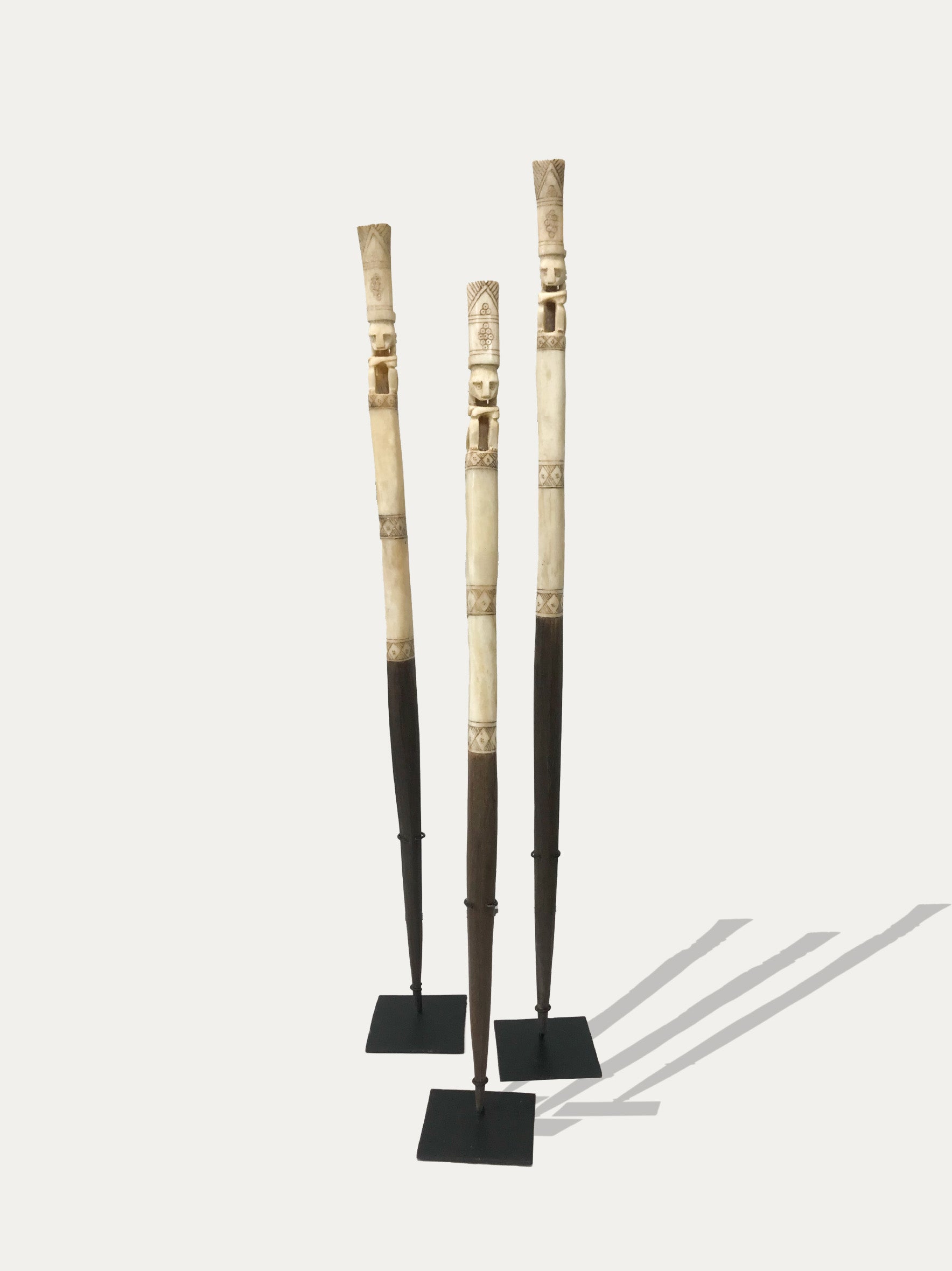 Tun Tun - Tribal Wood and Buffalo Bone Totems from Sumba