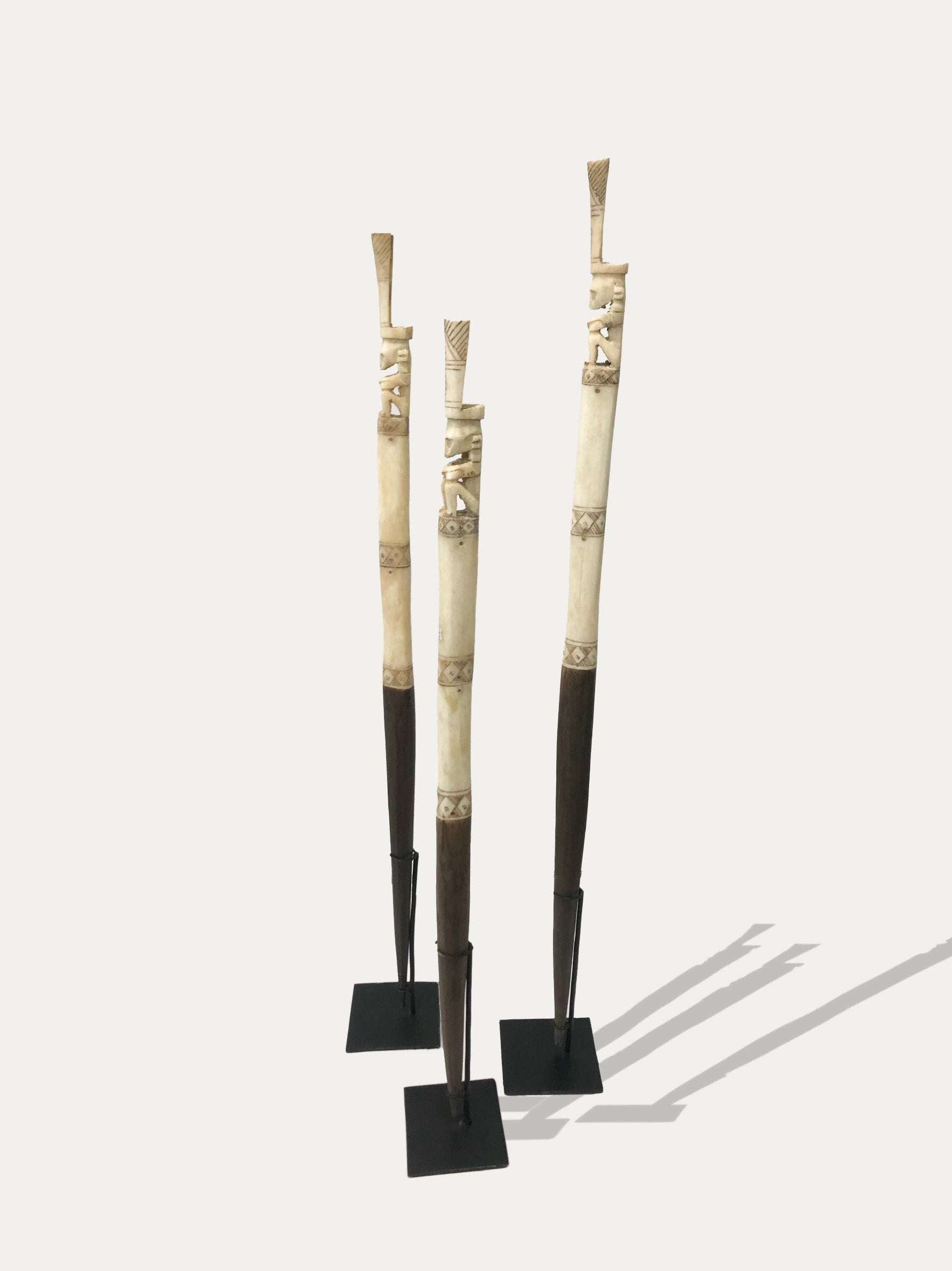 Tun Tun - Tribal Wood and Buffalo Bone Totems from Sumba