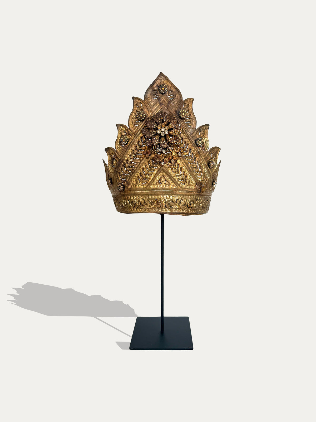 Vintage Mahkota Tanjak ceremonial crown from Palembang, South Sumatra, Indonesia