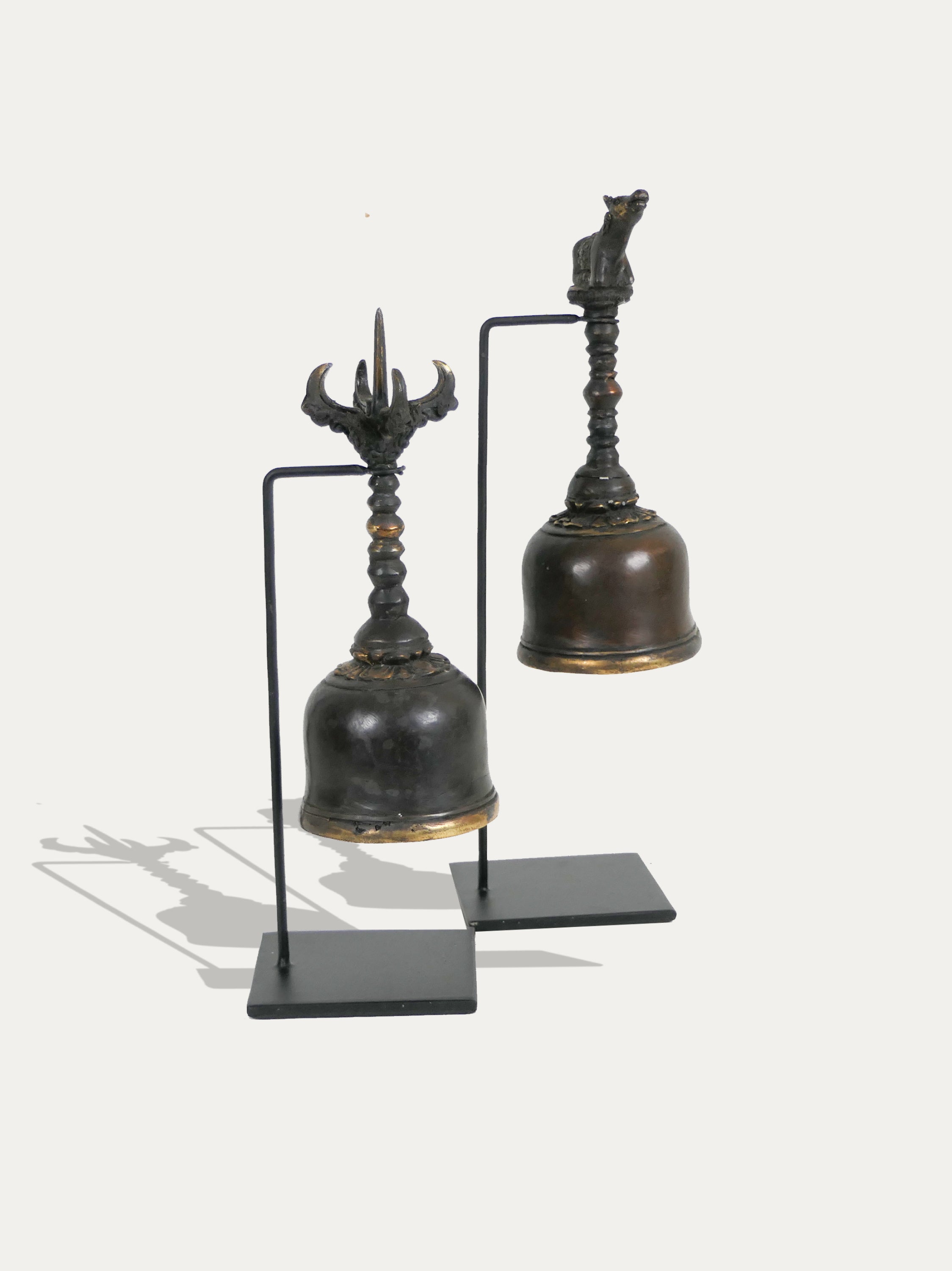 Set of 2 large Ghanta - Ceremonial Bells from Bali - Asian Art from Kirschon