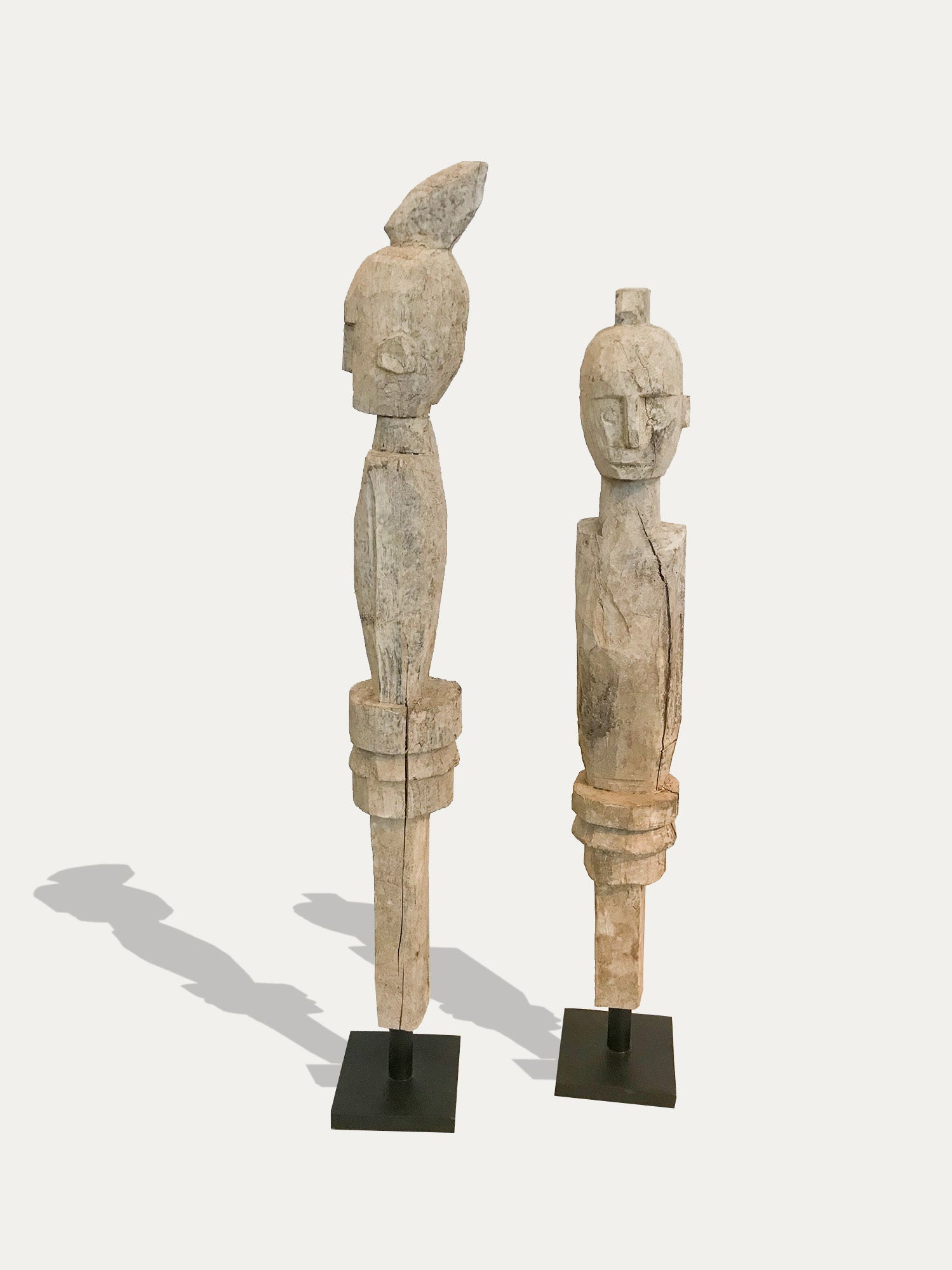 Set of 5 tribal sculptures from Kalimantan and Sumba - Asian Art from Kirschon